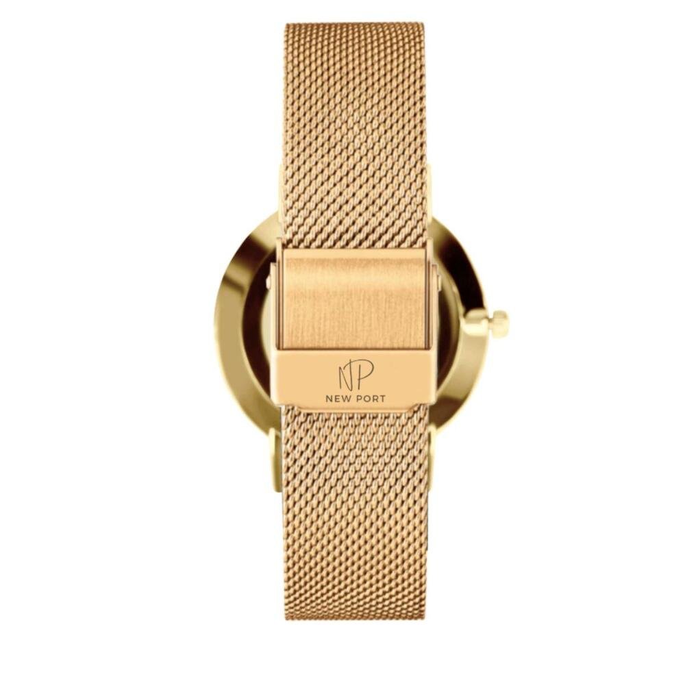 Relógio Feminino Dourado Delicado Casual Elegante New Port Dourado 6