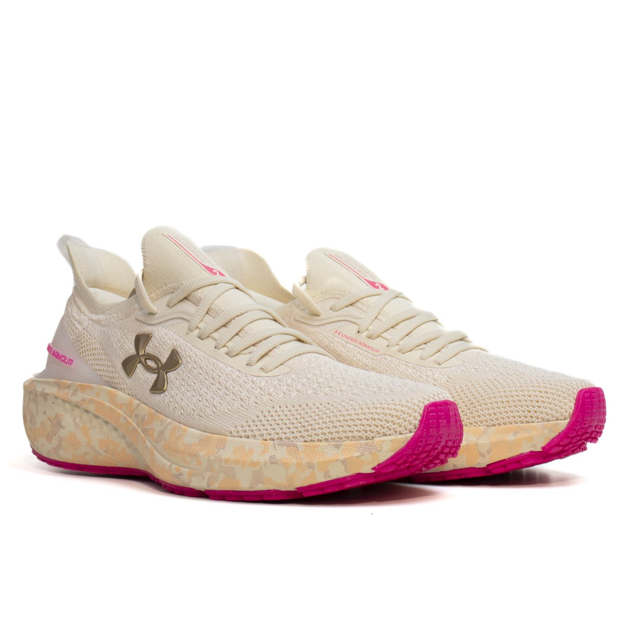 Tênis Under Armour Charged Quicker 2 Feminino Bege 3