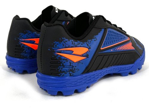 Chuteira Dray Foorcy Infantil Society Preto/Azul Preto 3