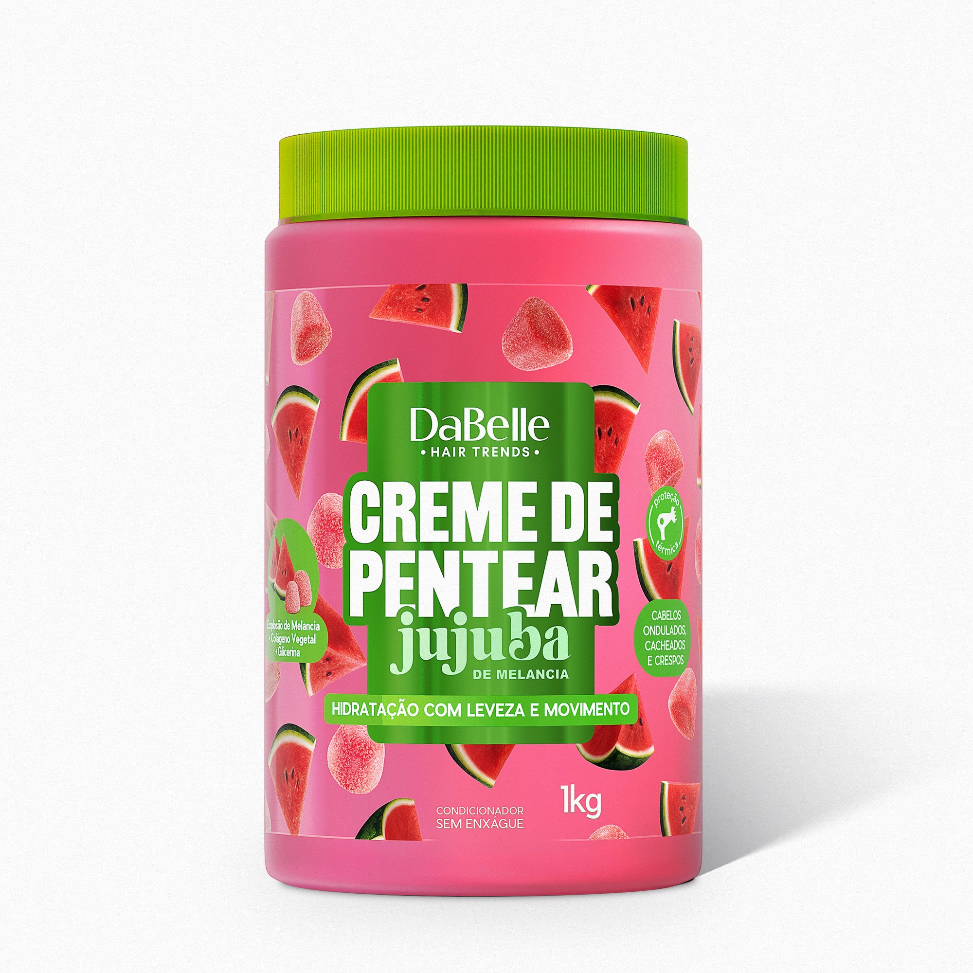 Creme de Pentear Jujuba Melancia - DaBelle Hair 1kg 1kg 1