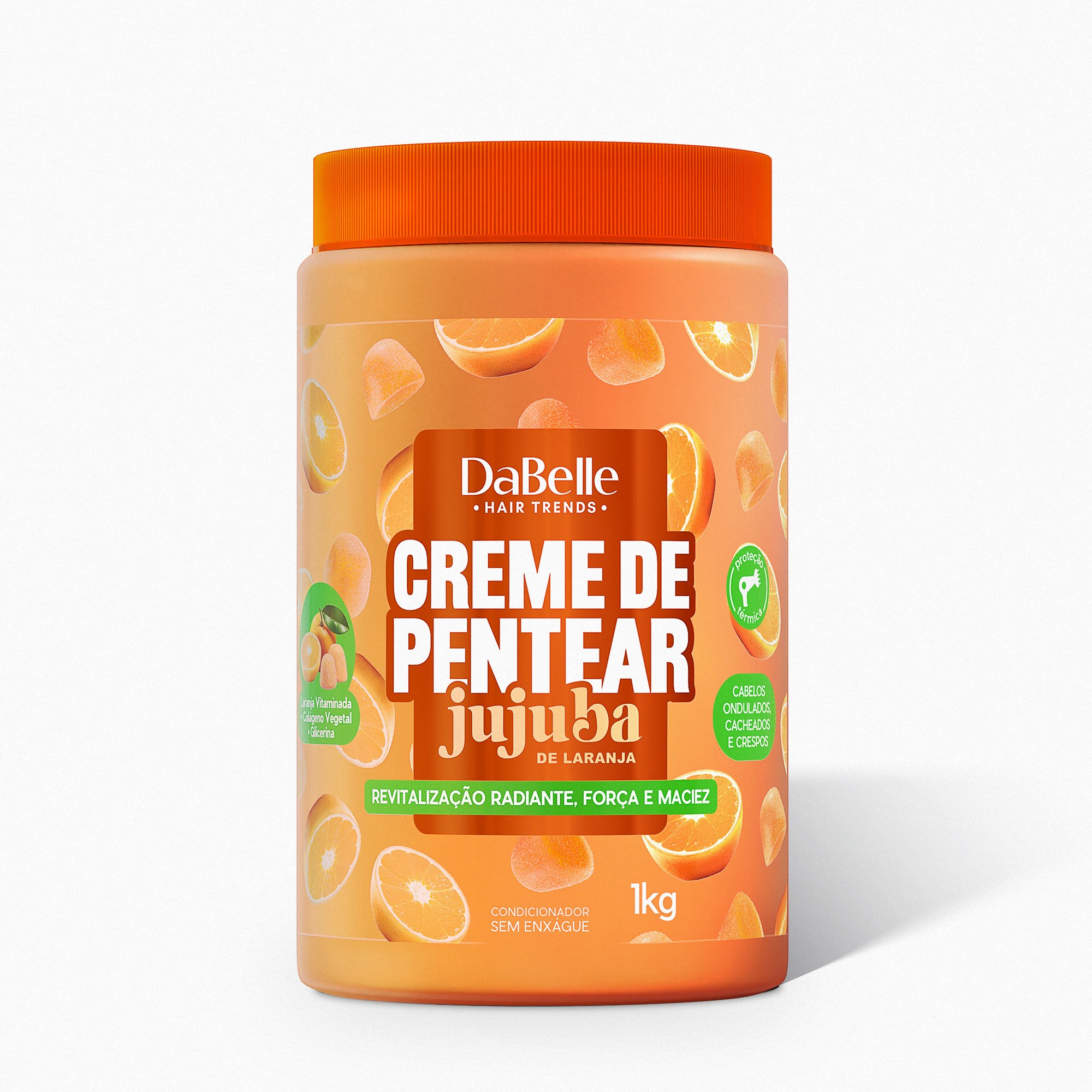 Creme de Pentear Jujuba Laranja - DaBelle Hair 1kg 1kg 1