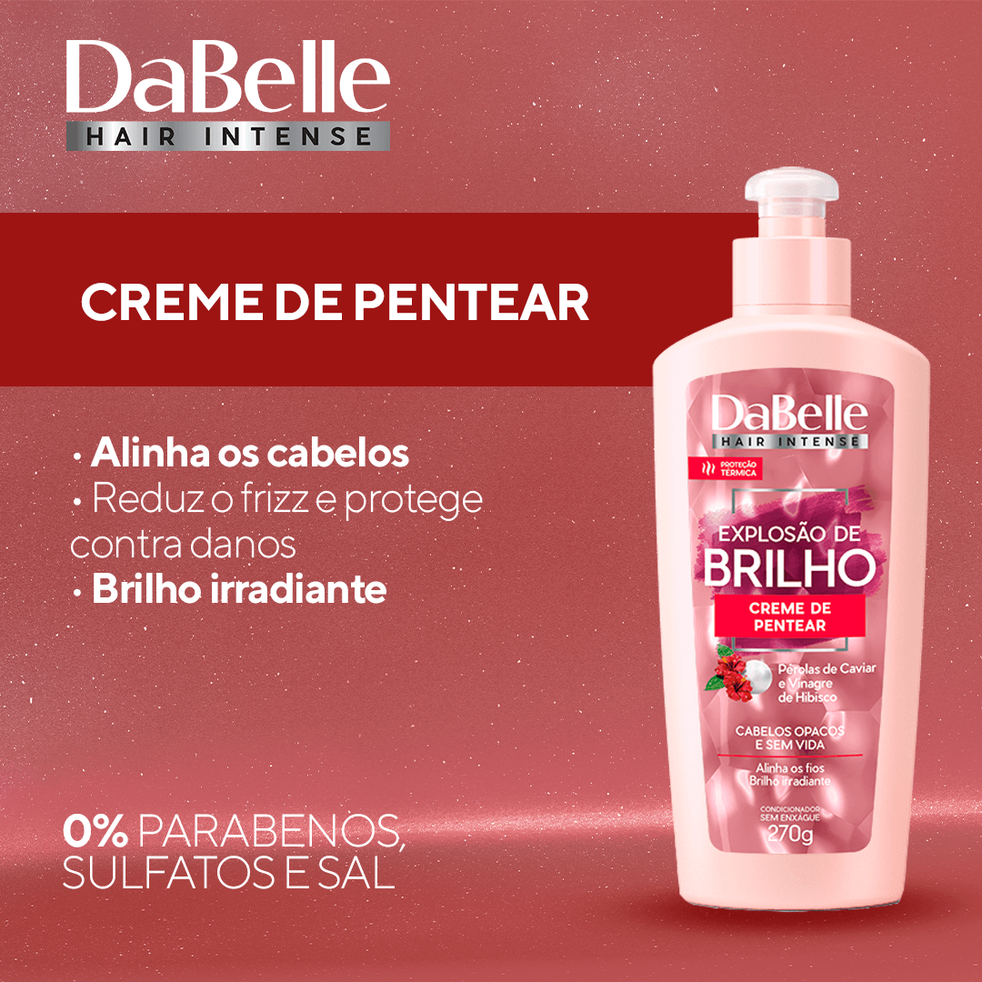 DaBelle Creme de Pentear 270g - Explosão de Brilho 270g 3