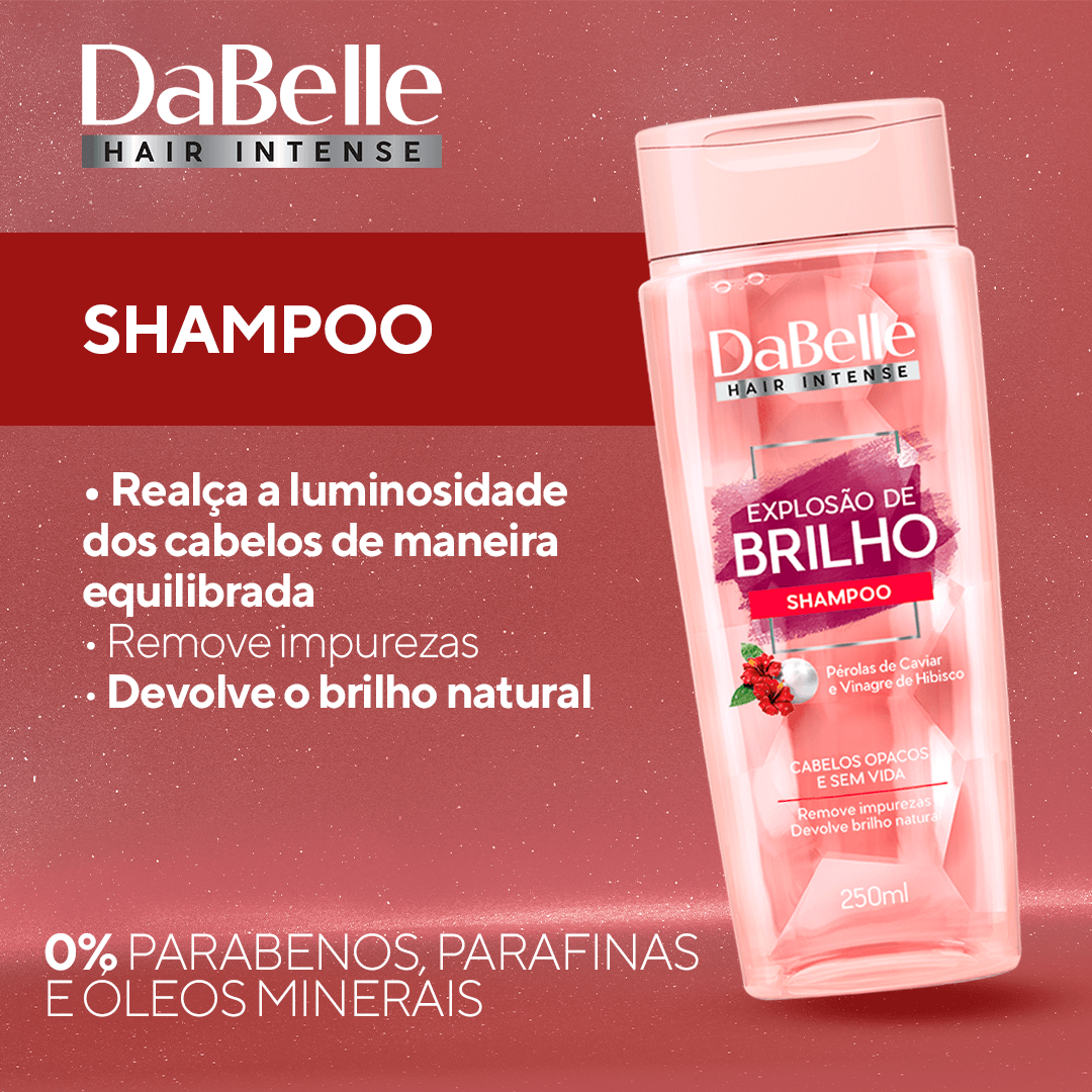 DaBelle Shampoo 250ml - Explosão de Brilho 250ml 3