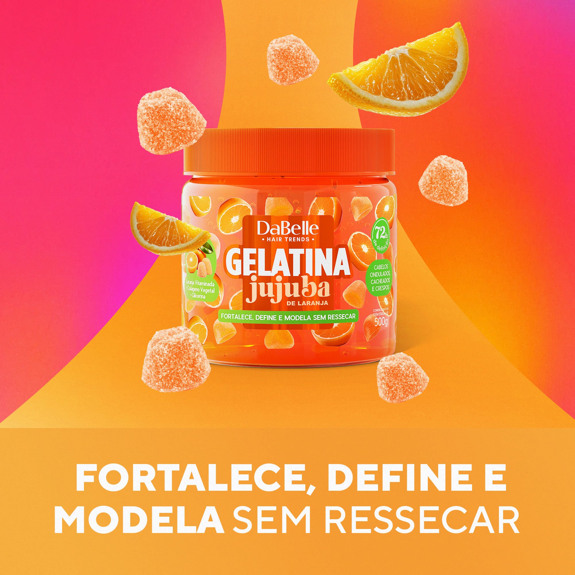 Gelatina Jujuba de Laranja - DaBelle Hair 500g 500g 2