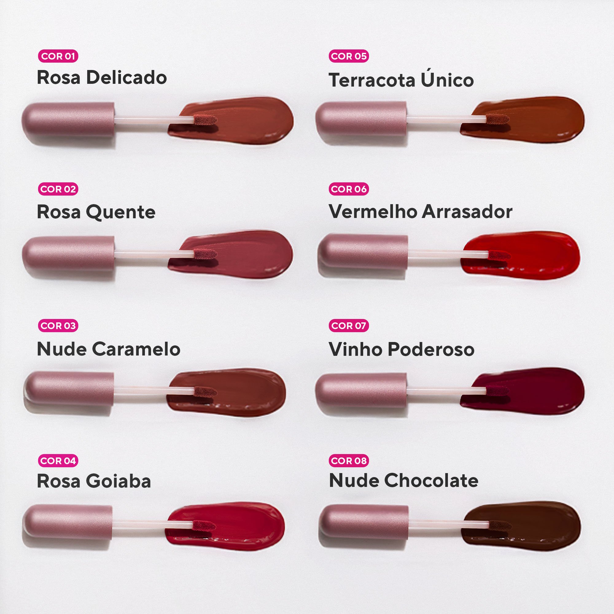 Batom Líquido Matte Mix Bifásico DaBelle Beauty - Rosa Delicado Rosa Delicado 5