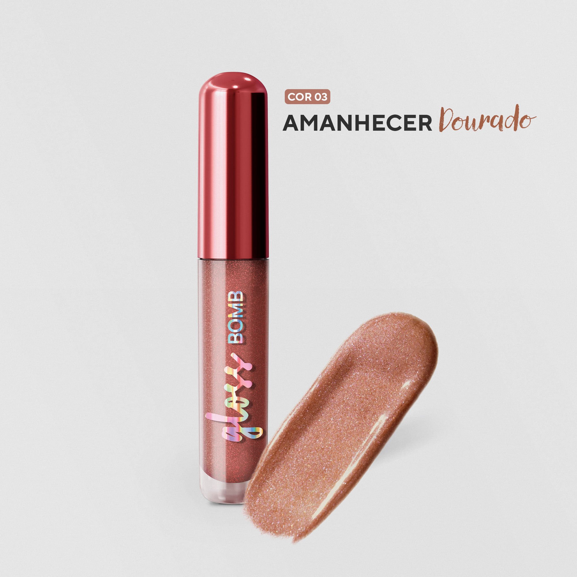 Gloss Bomb DaBelle Beauty - Amanhecer Dourado