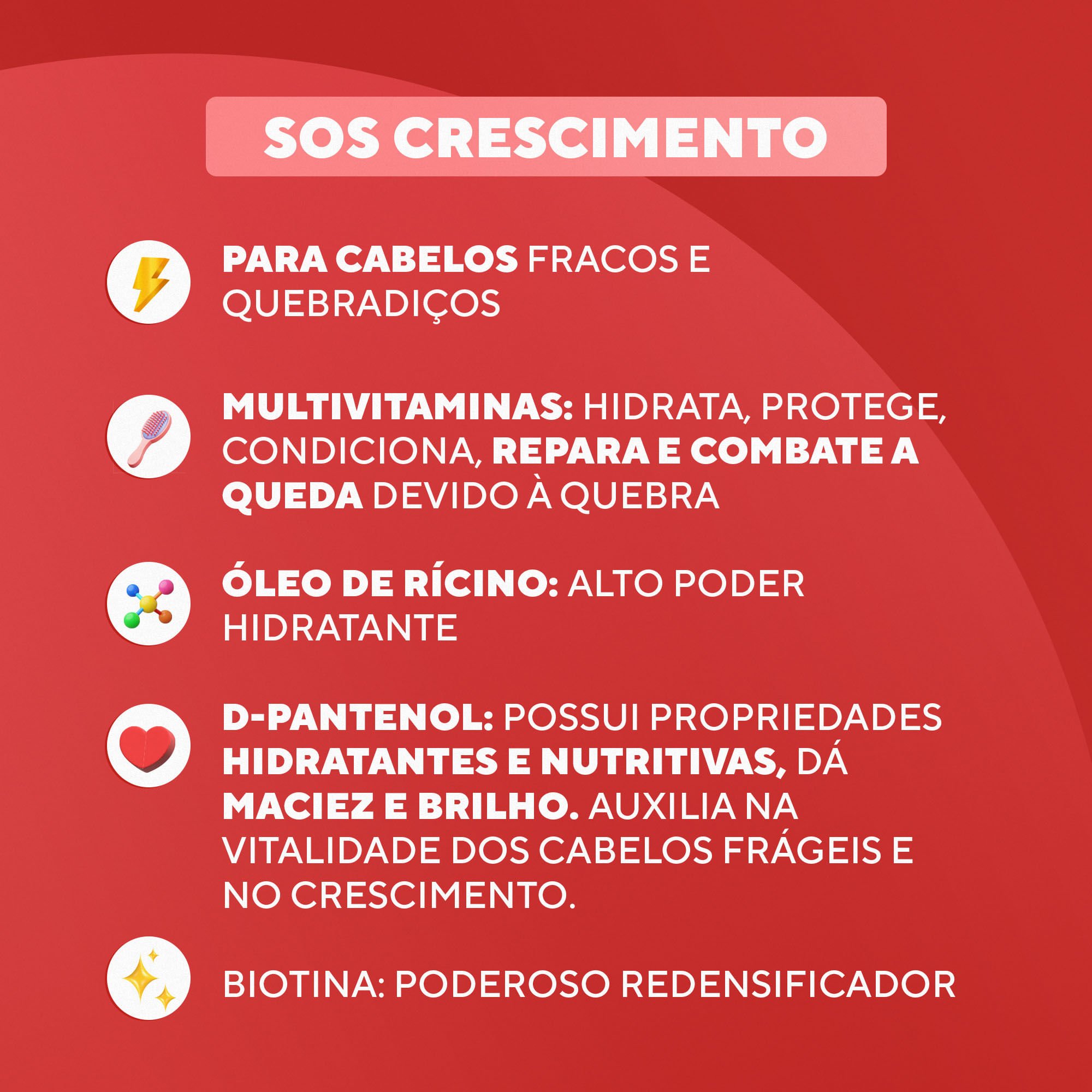 DaBelle Creme de Pentear 270g - SOS Crescimento 270g 3