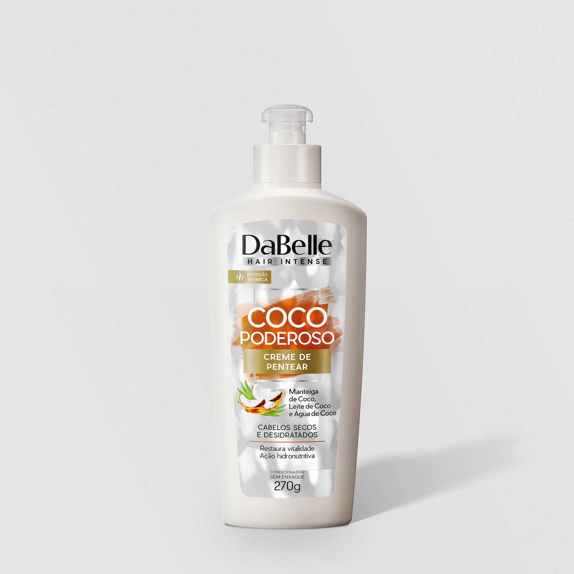 DaBelle Creme de Pentear 270g - Coco Poderoso