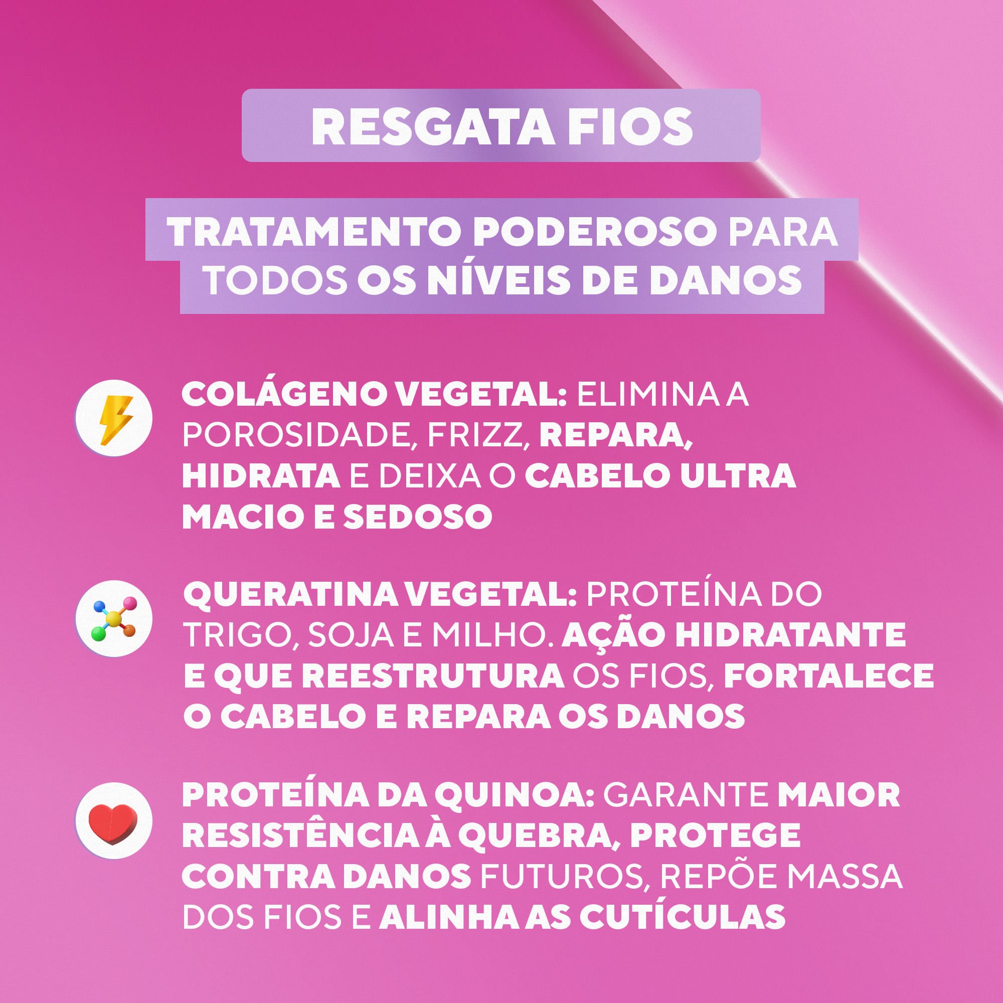 DaBelle Creme de Pentear 270g - Resgata Fios 270g 3