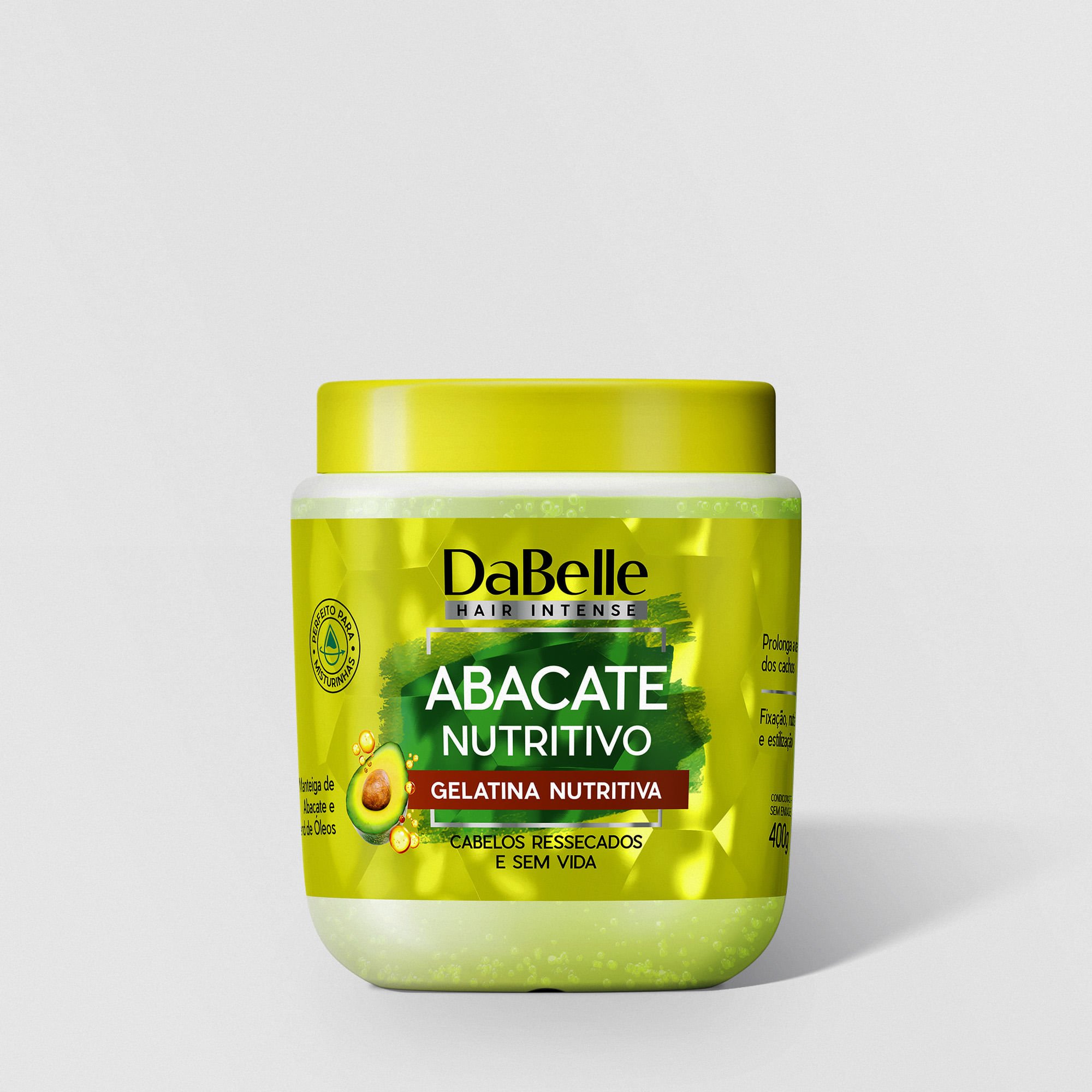 Gelatina Abacate Nutritivo Dabelle Hair 400g