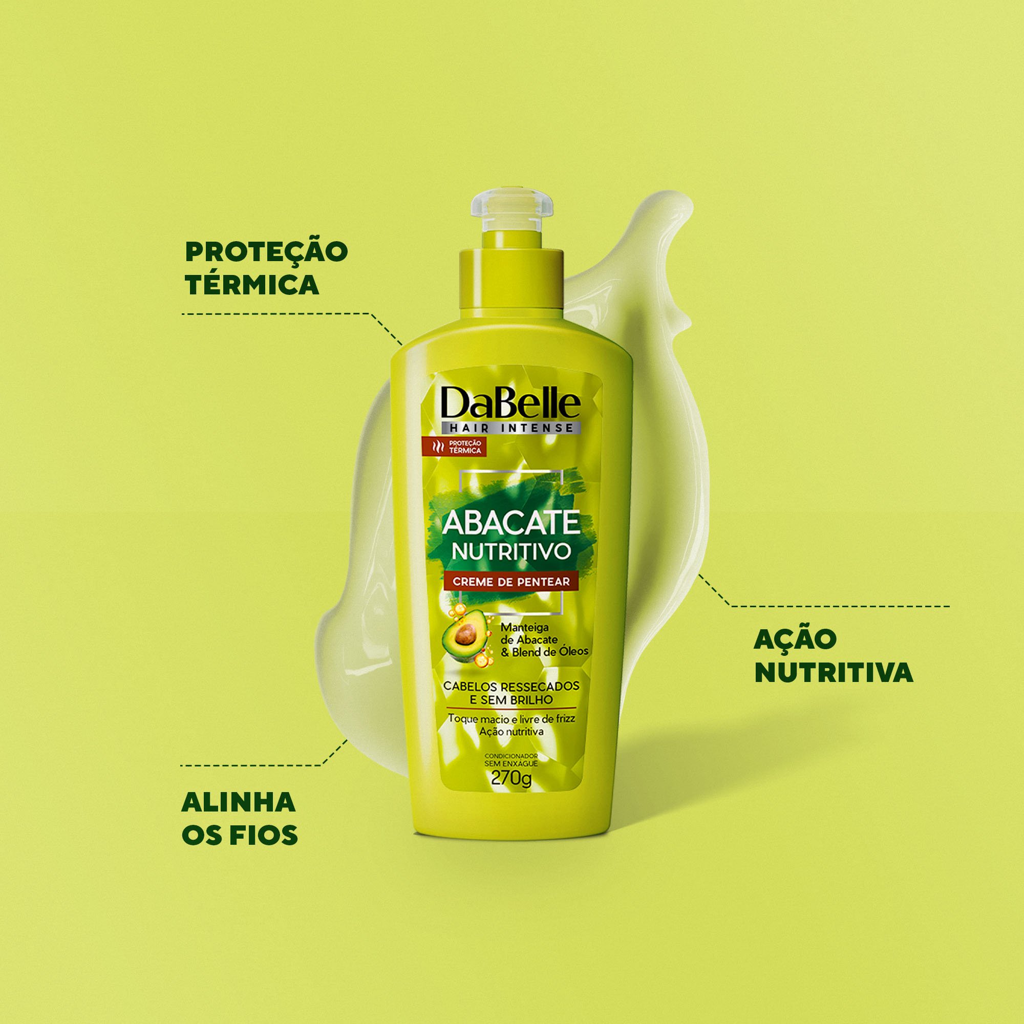 DaBelle Creme de Pentear 270g - Abacate Nutritivo 270g 2