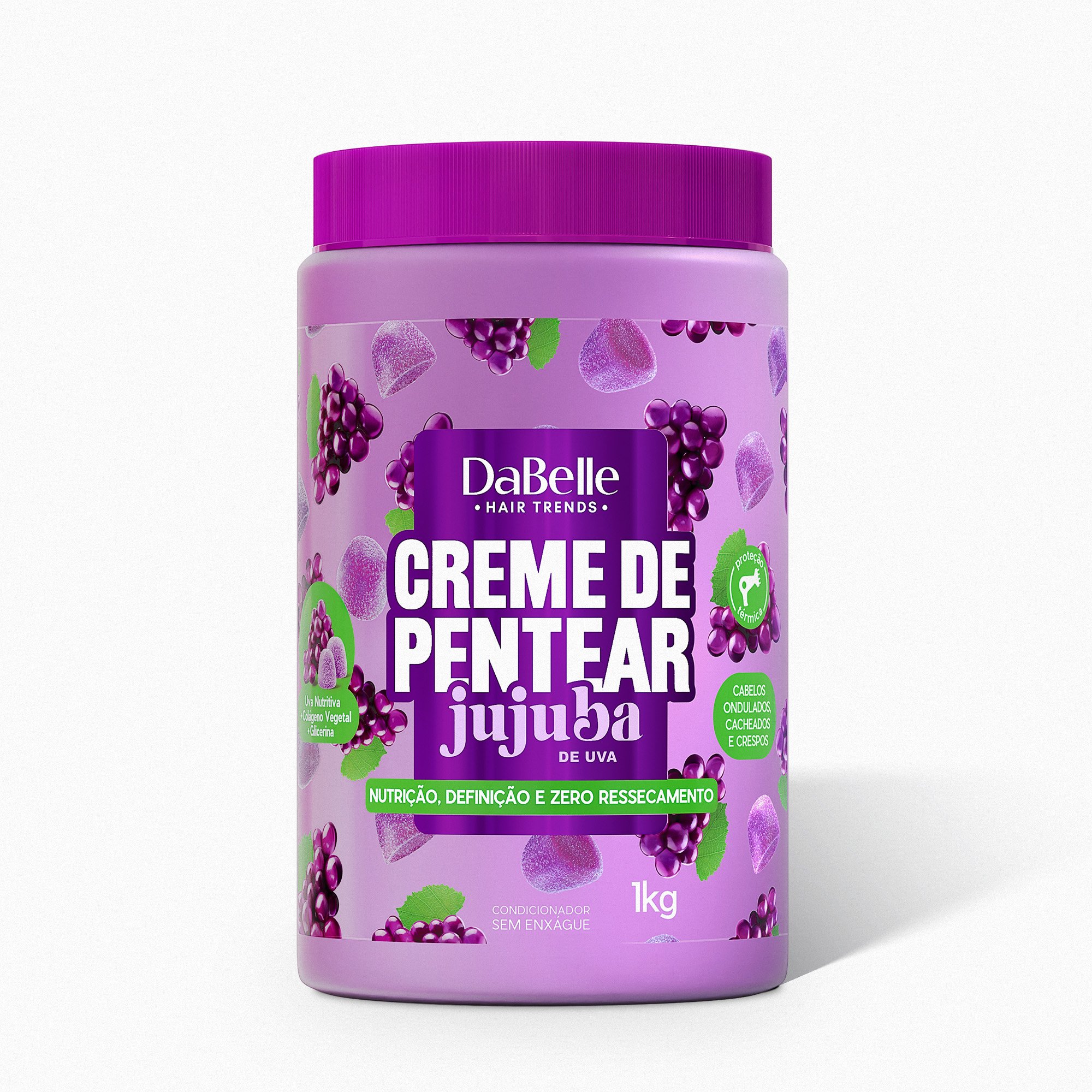 Creme de Pentear Jujuba Uva - DaBelle Hair 1Kg