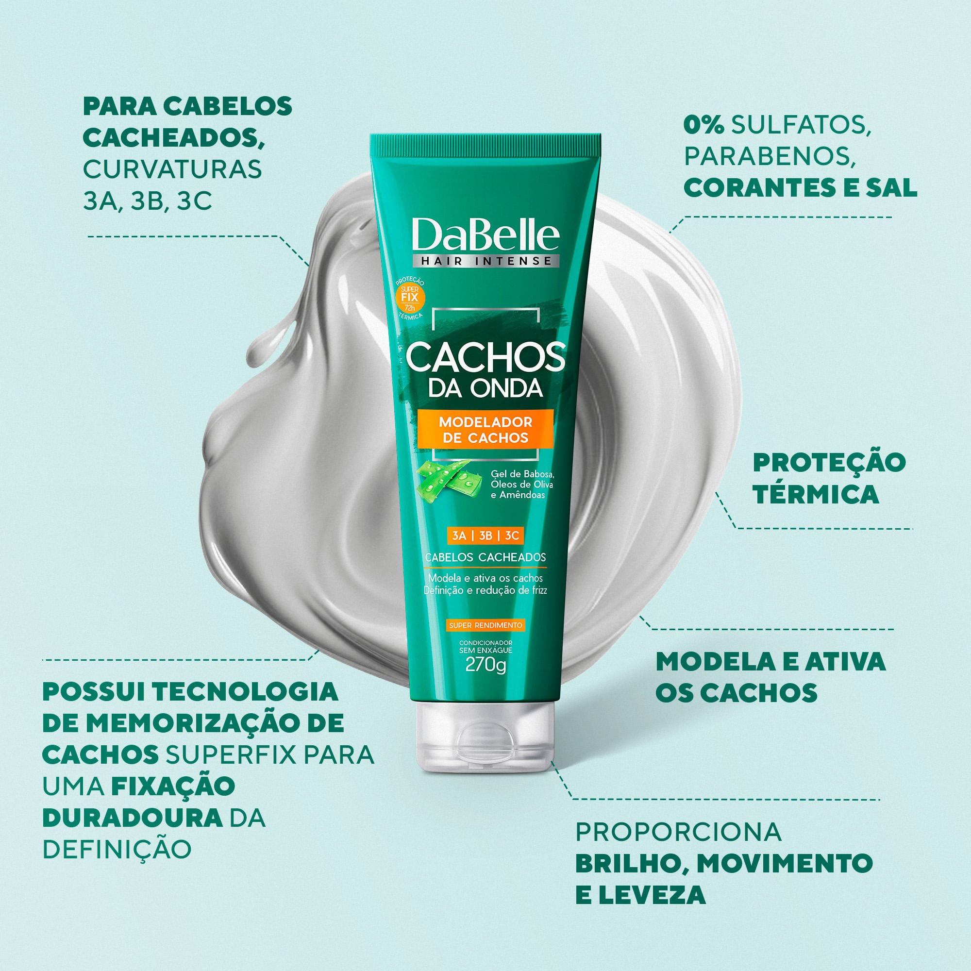 DaBelle Modelador de Cachos 3ABC - Cachos da Onda 270g 3