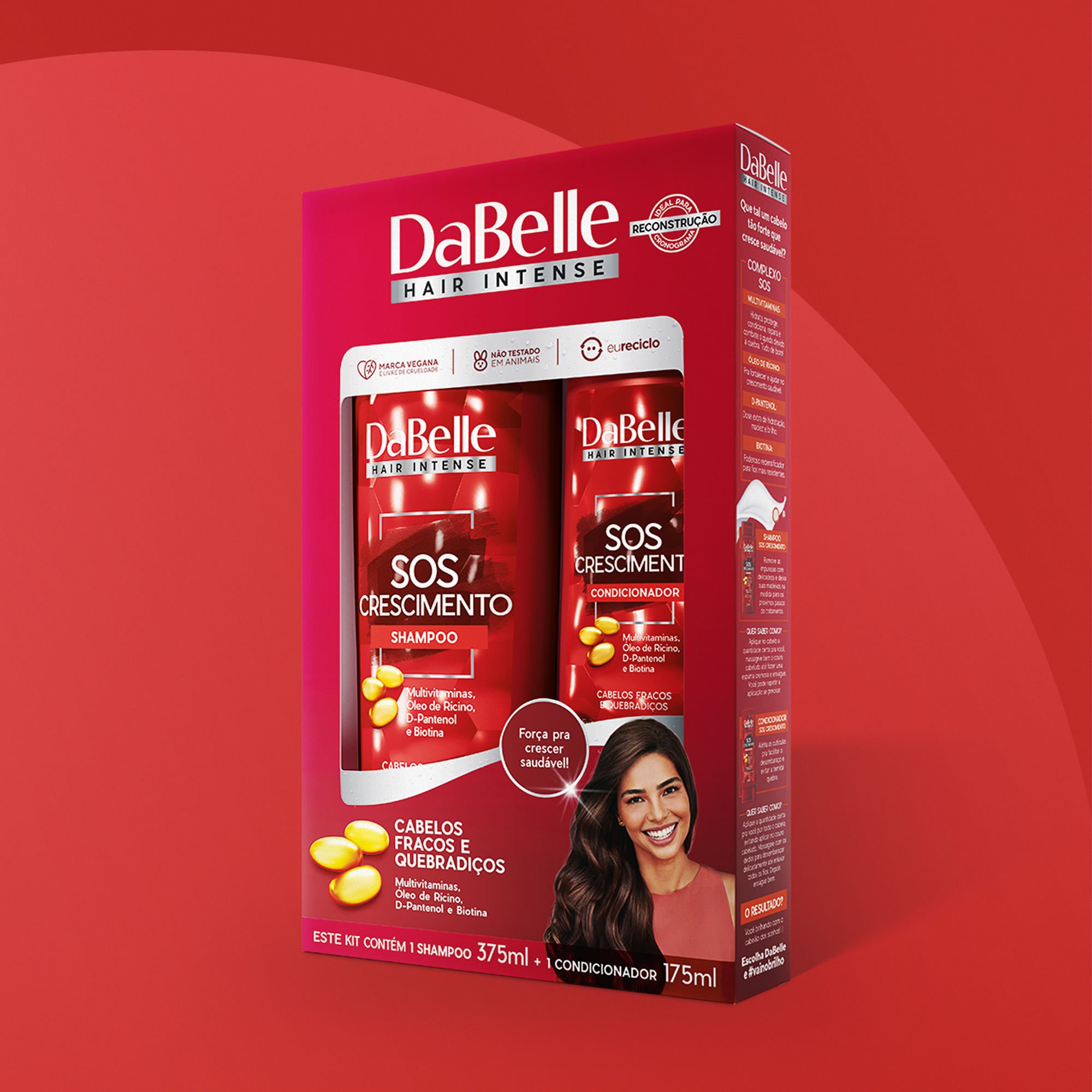 DaBelle Kit Shampoo + Condicionador 550ml - SOS Crescimento ÚNICO 2