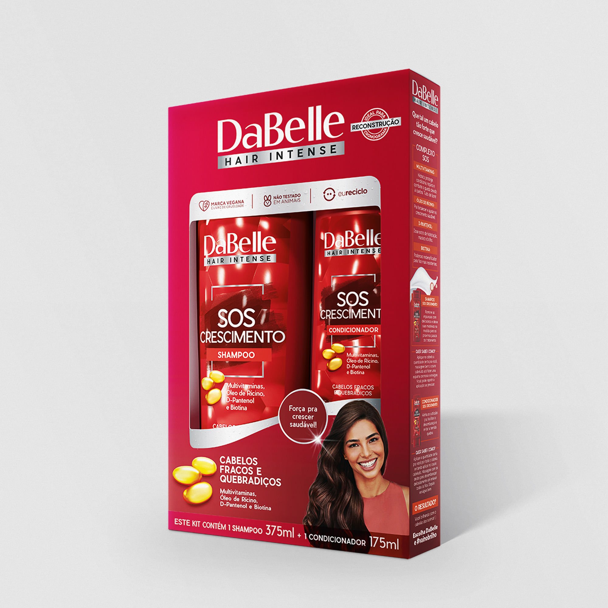 DaBelle Kit Shampoo + Condicionador 550ml - SOS Crescimento ÚNICO 4