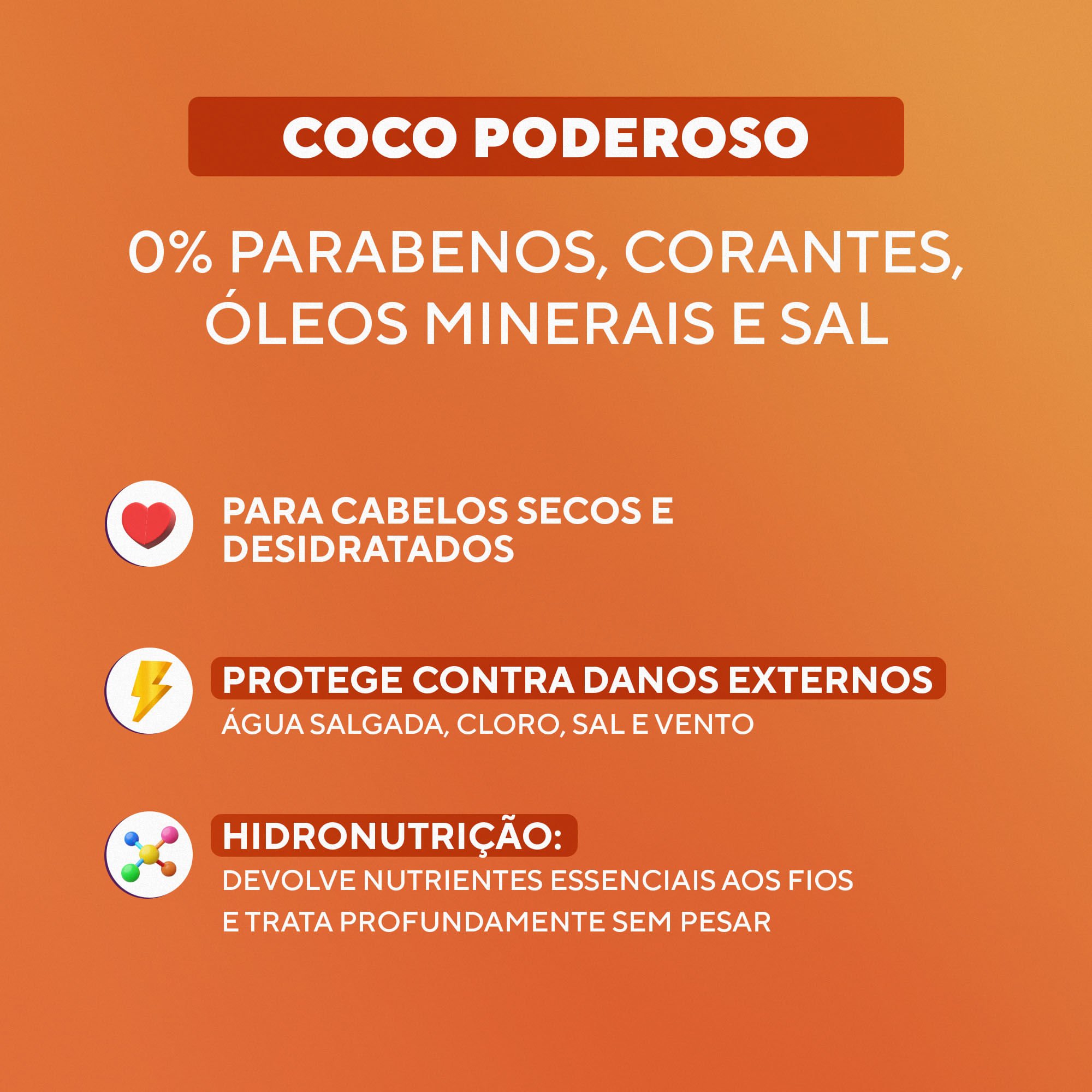 DaBelle Kit Shampoo + Condicionador - Coco Poderoso ÚNICO 3