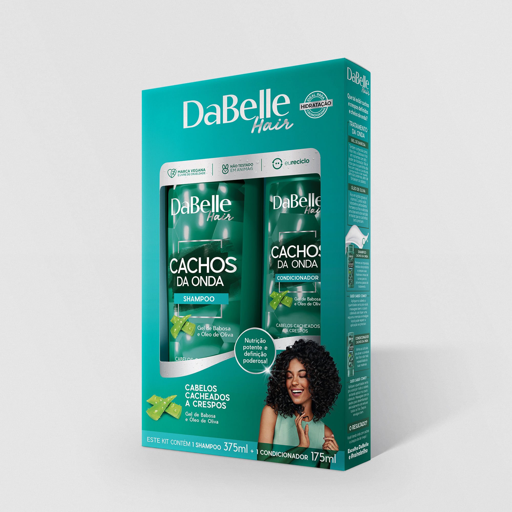 Kit Shampoo e Condicionador Cachos da Onda - Dabelle Hair