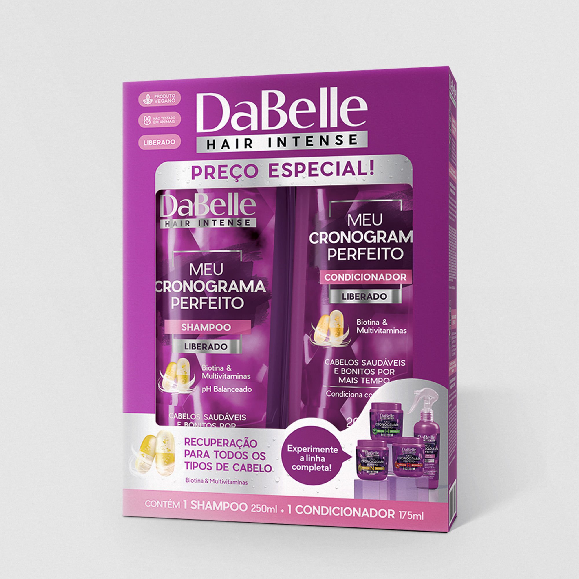 DaBelle Kit Shampoo + Condicionador - Meu Cronograma Perfeito