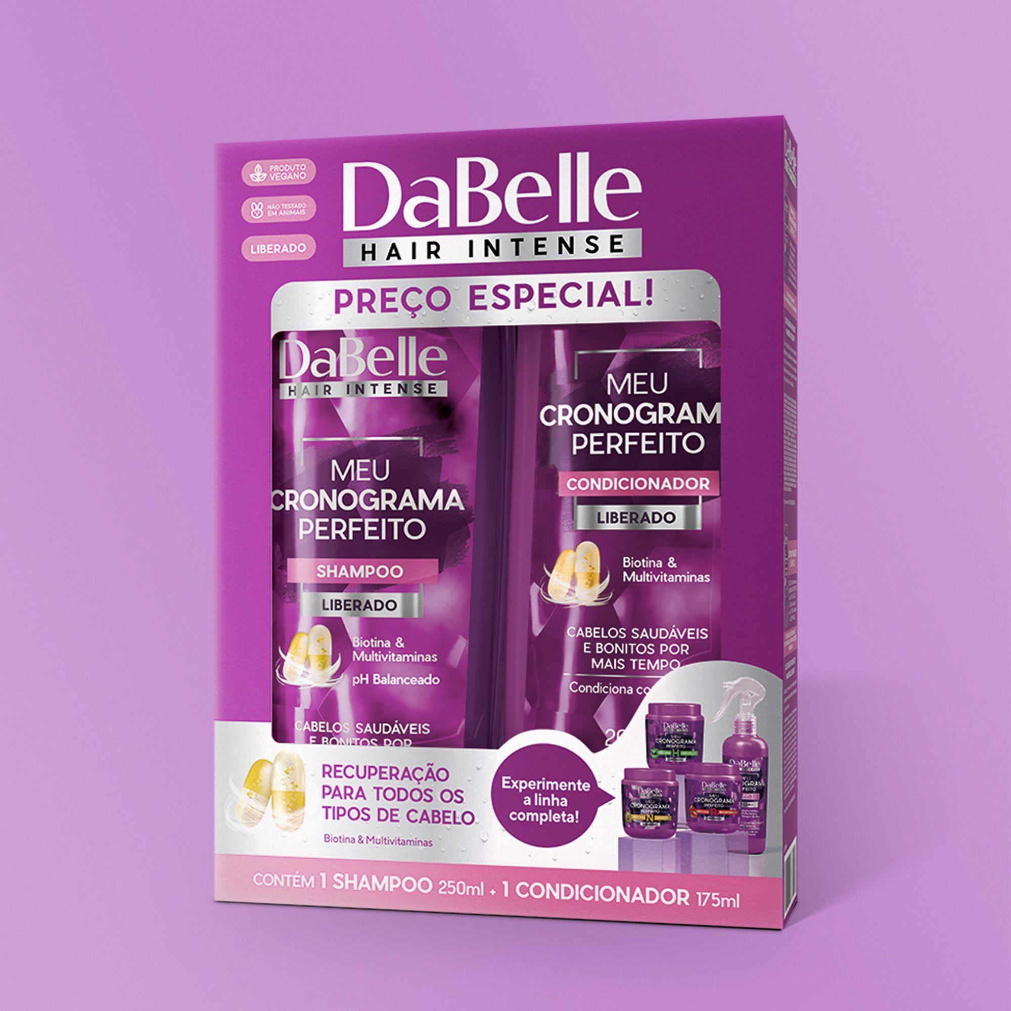 DaBelle Kit Shampoo + Condicionador - Meu Cronograma Perfeito ÚNICO 2