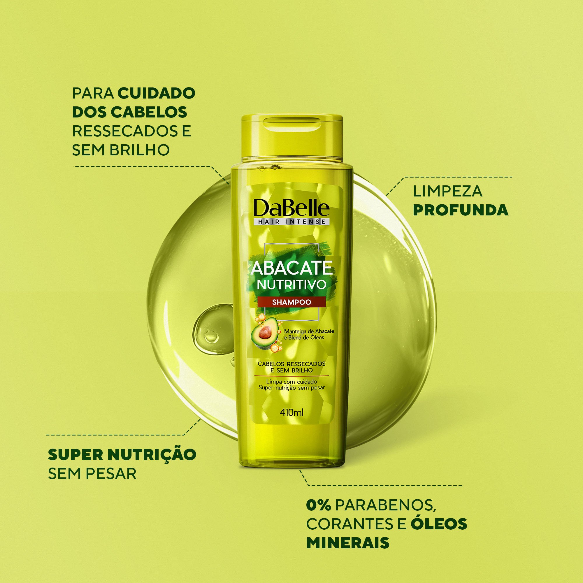 DaBelle Hair Kit Abacate Nutritivo Óleo - 5 Produtos ÚNICO 2