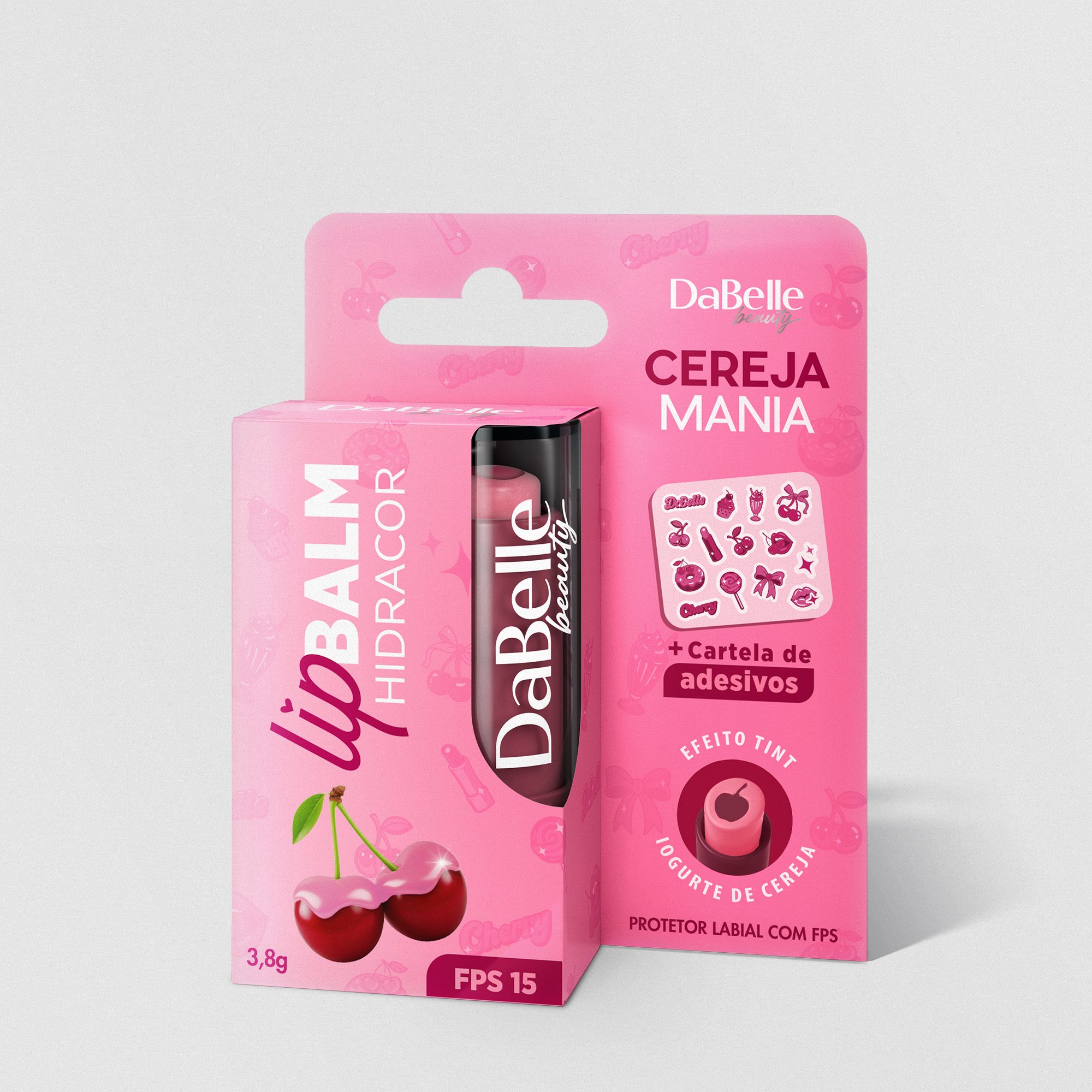 DaBelle Beauty Lip Balm Cereja Mania - Iogurte de Cereja