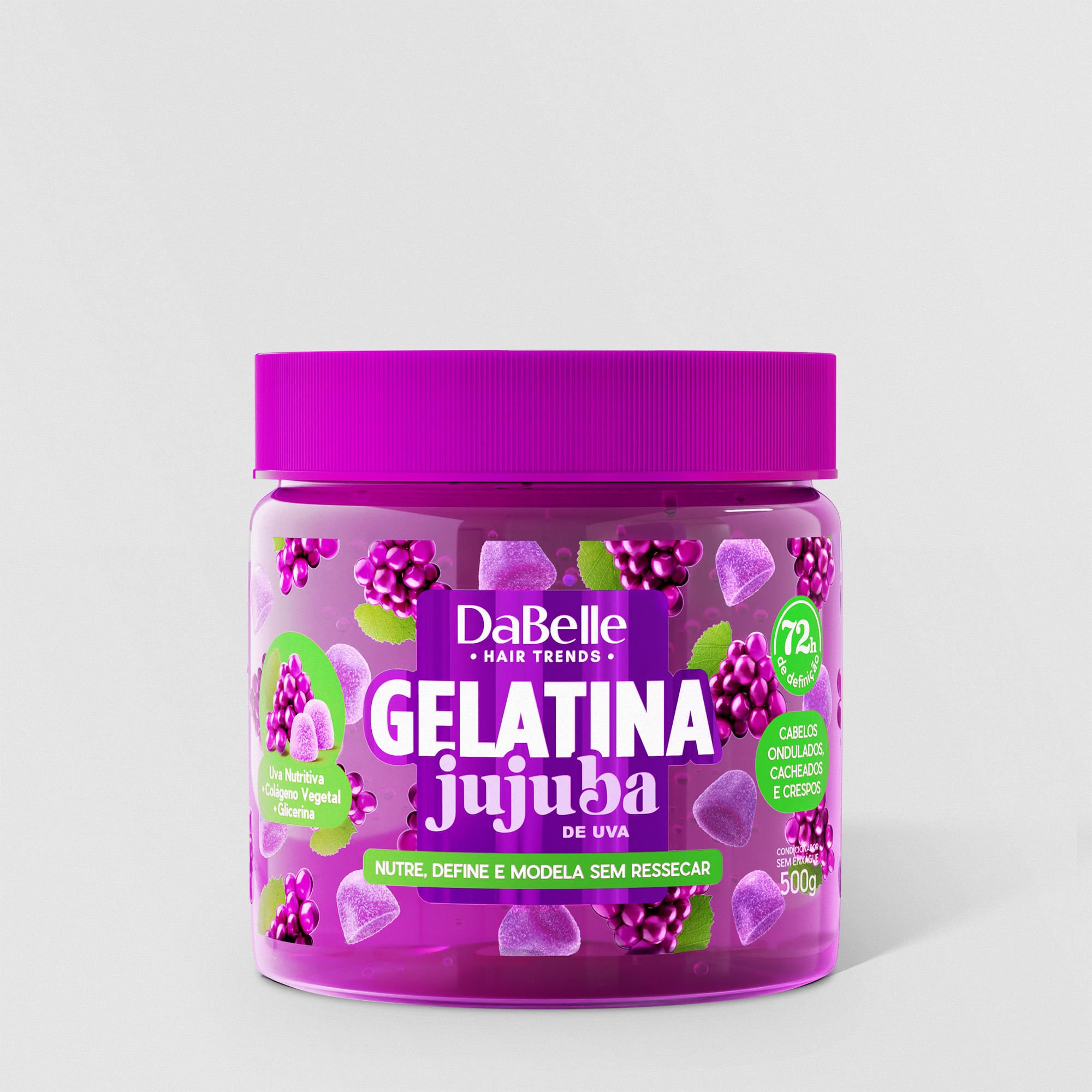 Gelatina Jujuba de Uva - DaBelle Hair 500g