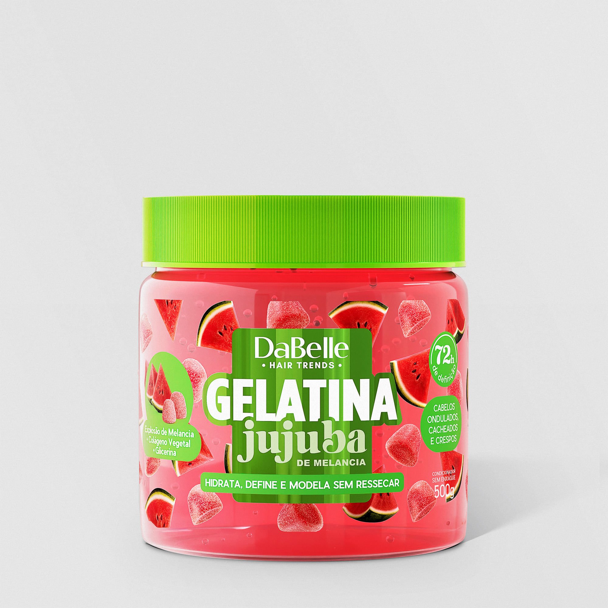 Gelatina Jujuba de Melancia - DaBelle Hair 500g