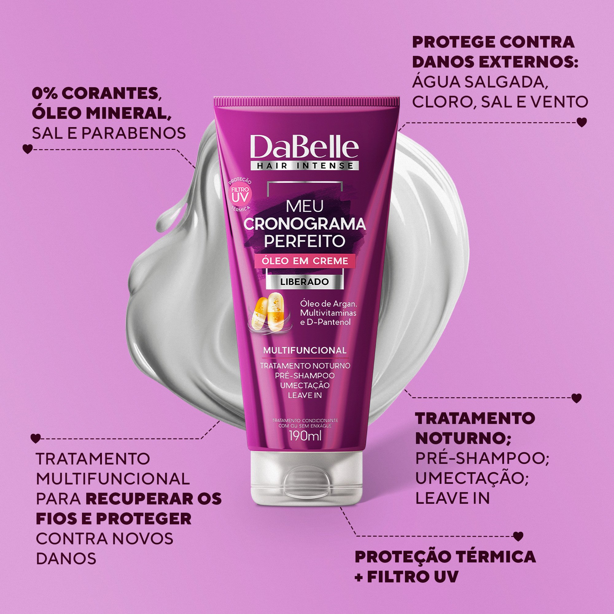 Kit Meu Cronograma Perfeito Essencial Dabelle Hair - 6  Produtos ÚNICO 2