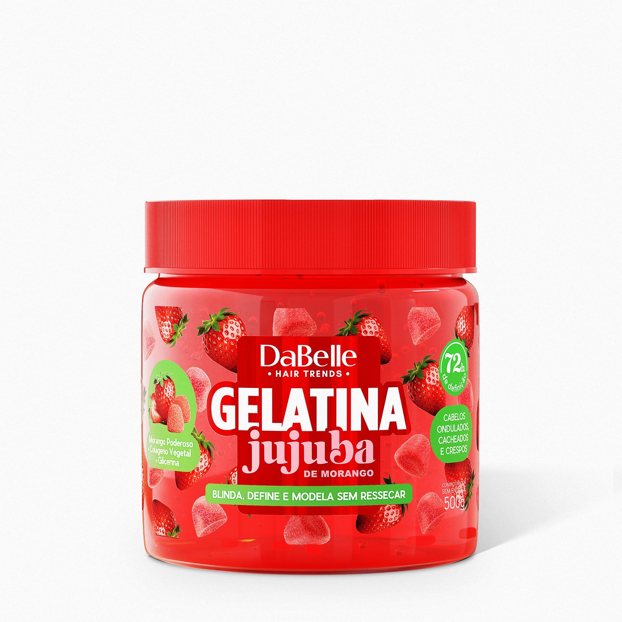 Kit Cachos da Onda C/ Gelatina Jujuba Morango  Dabelle Hair  - 9 Produtos ÚNICO 2