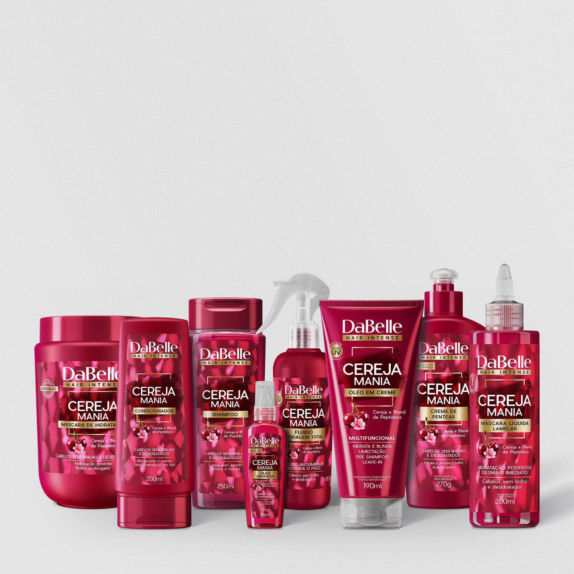 Kit Completo Cereja Mania - DaBelle Hair 8 Produtos