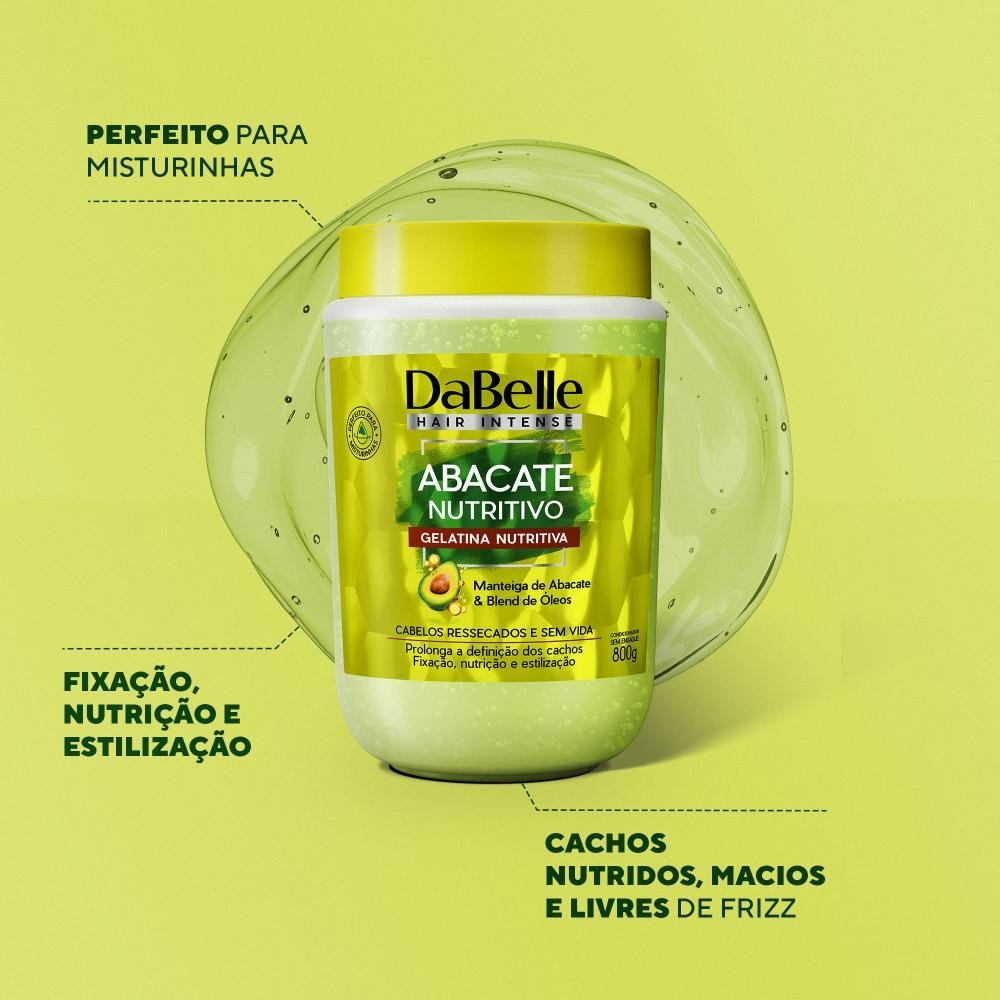 Kit Abacate Nutritivo Completo c/ Gelatina - Dabelle Hair 8 Produtos ÚNICO 2