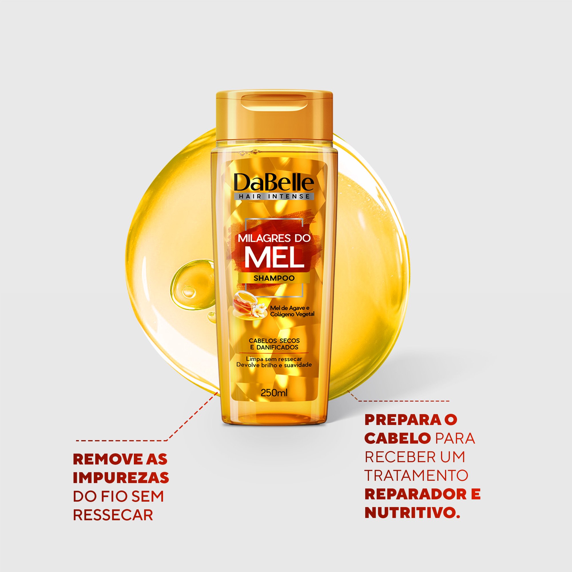 Kit Completo Milagres do Mel Dabelle Hair 800g - 7 Produtos ÚNICO 2
