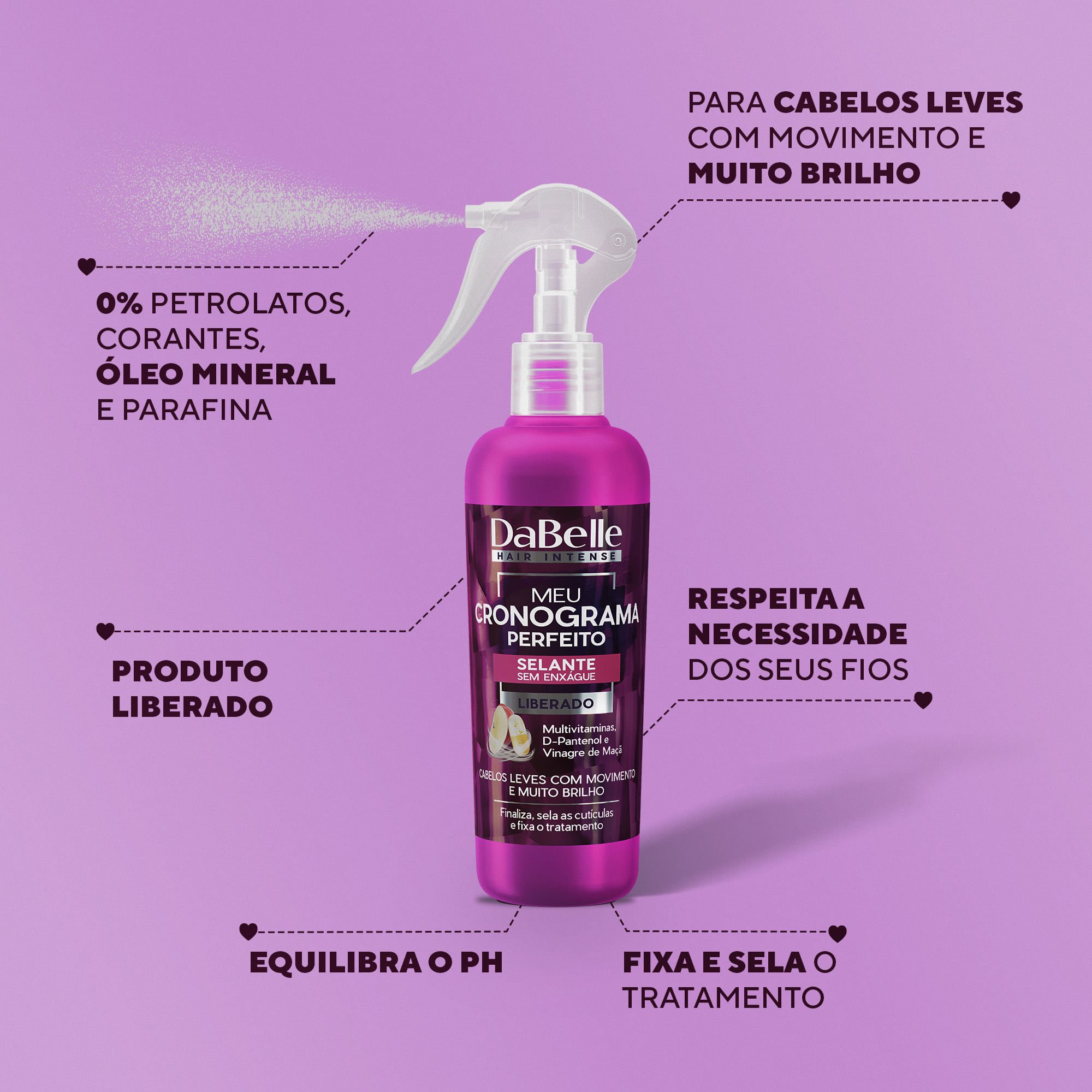 Selante Meu Cronograma Perfeito - Dabelle Hair 200ml 200ml 2