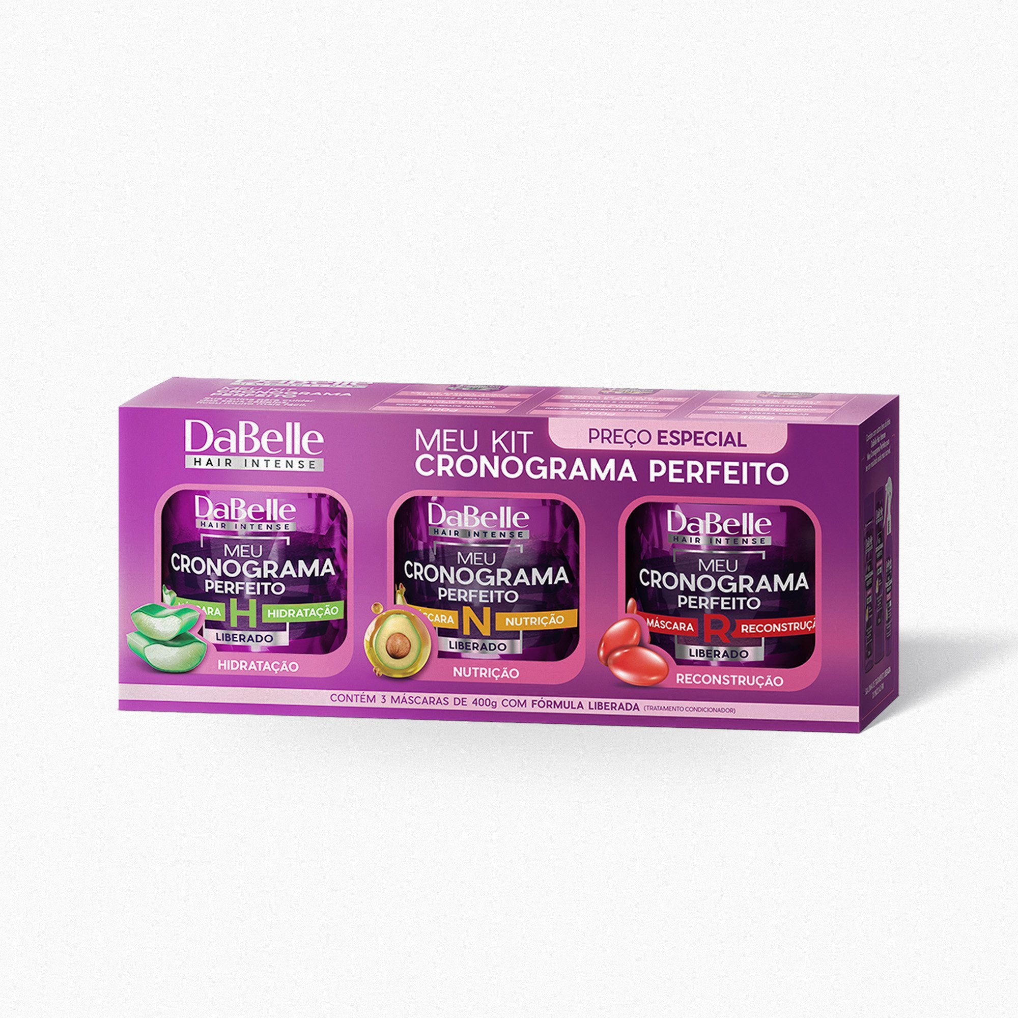 Super Kit Meu Cronograma Perfeito Dabelle Hair - 13 Produtos ÚNICO 2