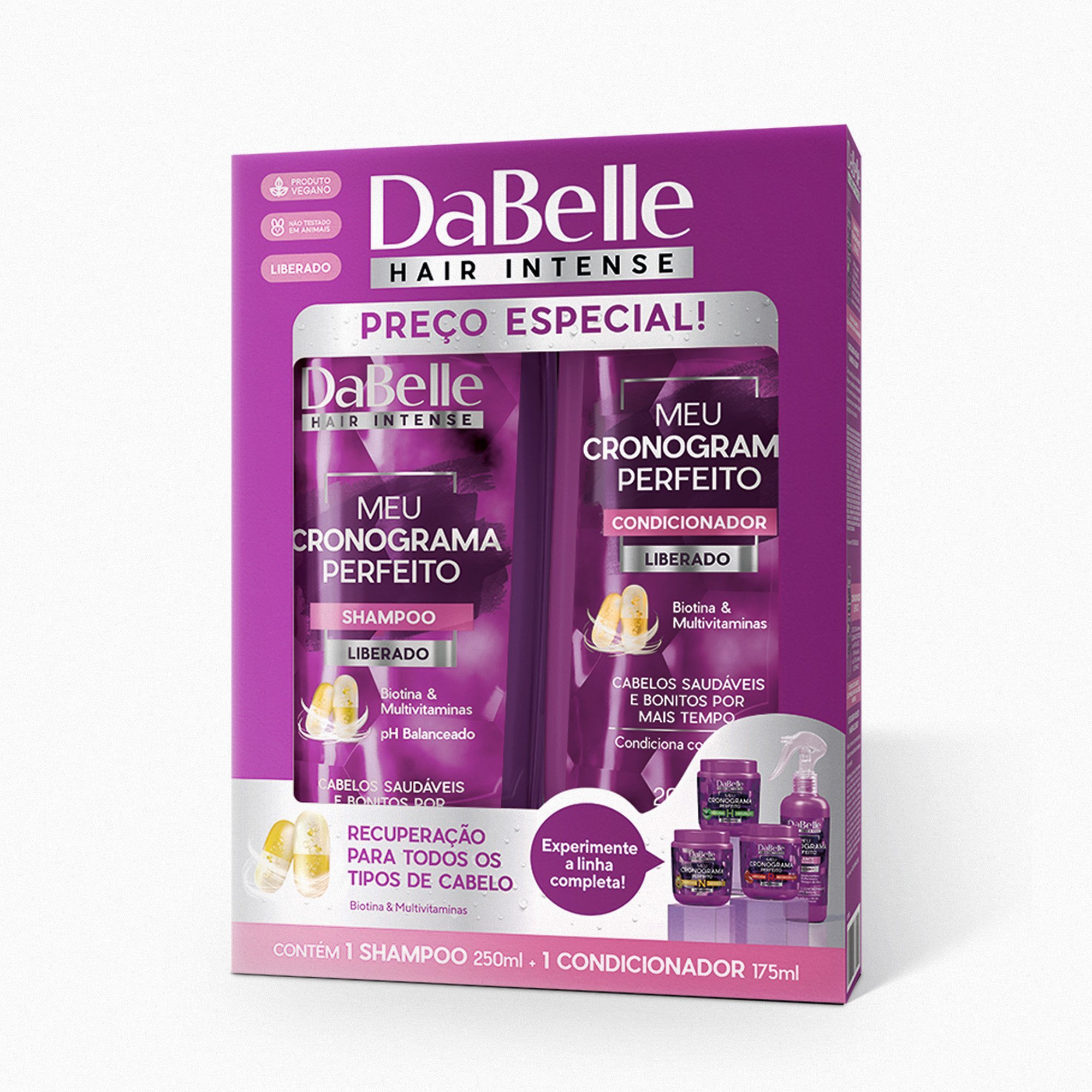 Super Kit Meu Cronograma Perfeito Dabelle Hair - 13 Produtos ÚNICO 3