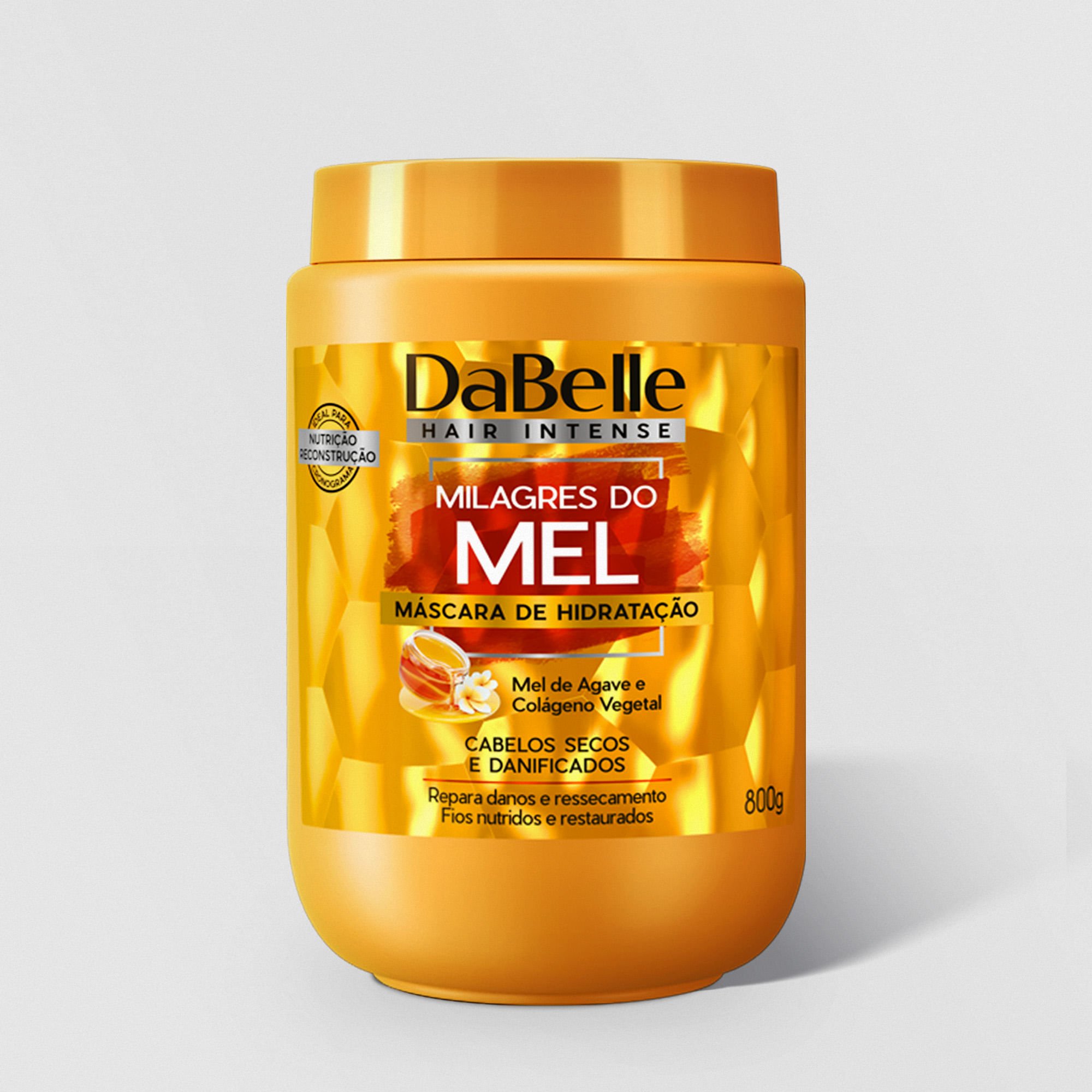 Máscara Hidratação Milagres do Mel - Dabelle Hair 800g