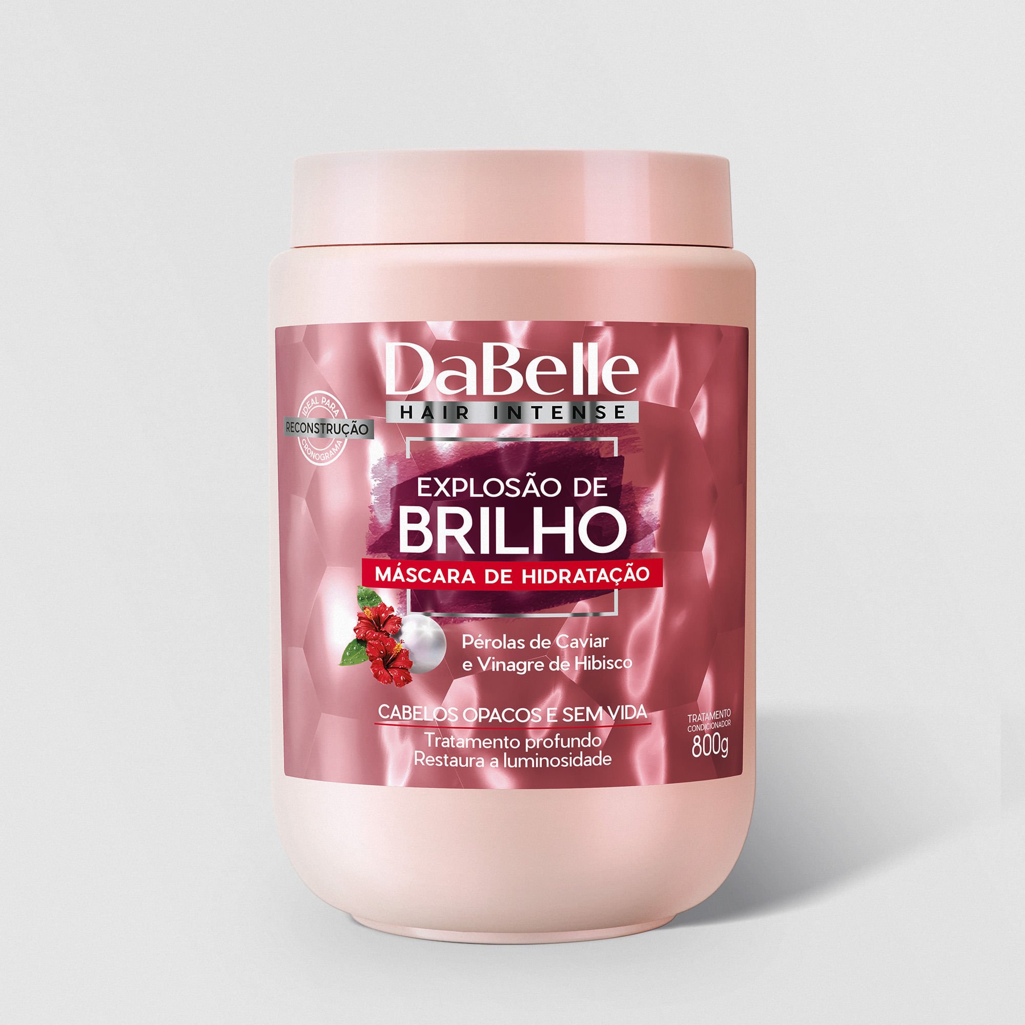 Máscara Hidratação Explosão de Brilho - Dabelle Hair 800g