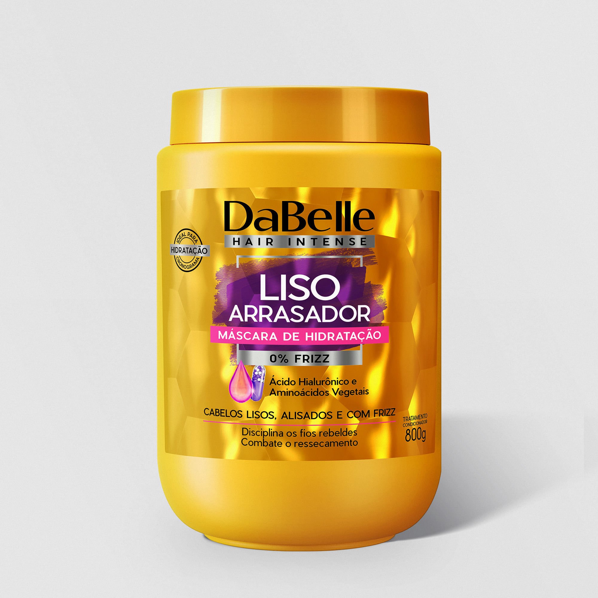 Máscara Hidratação Liso Arrasador - Dabelle Hair 800g