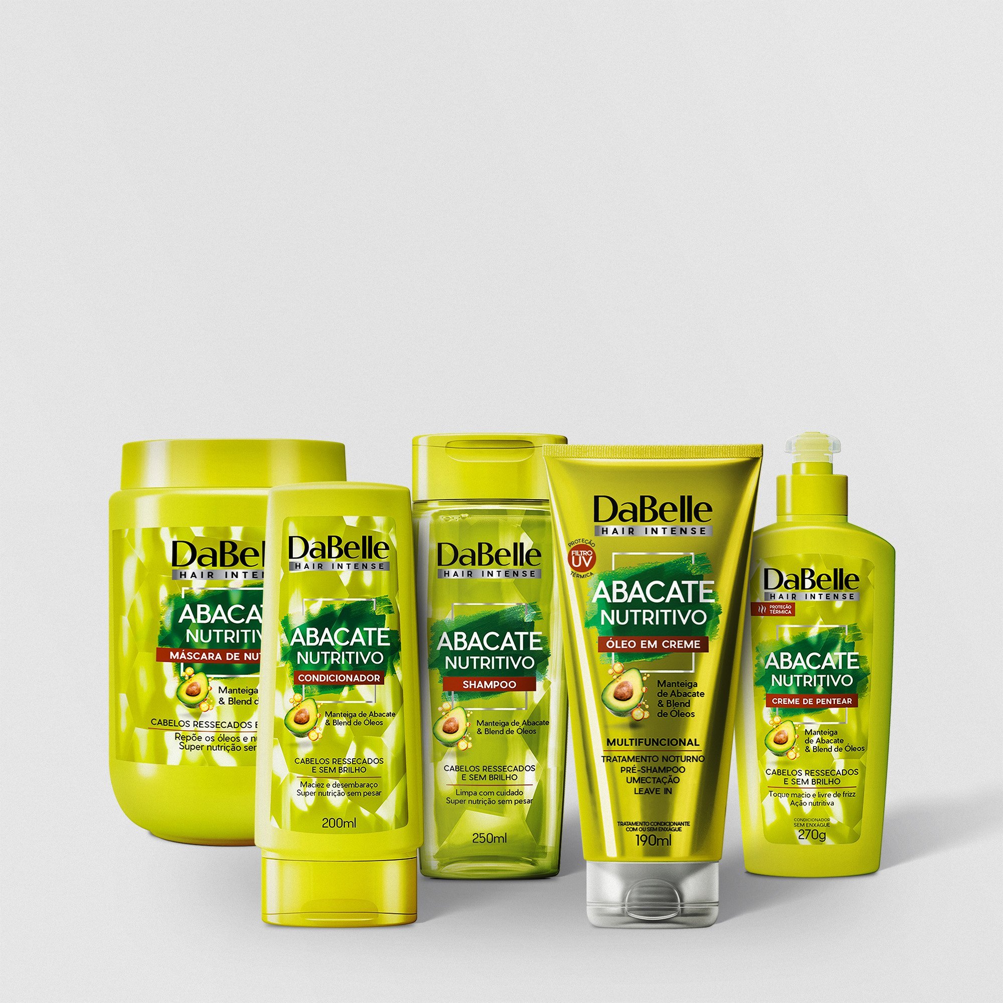 Kit Nutrição Profunda Abacate Nutritivo Dabelle Hair