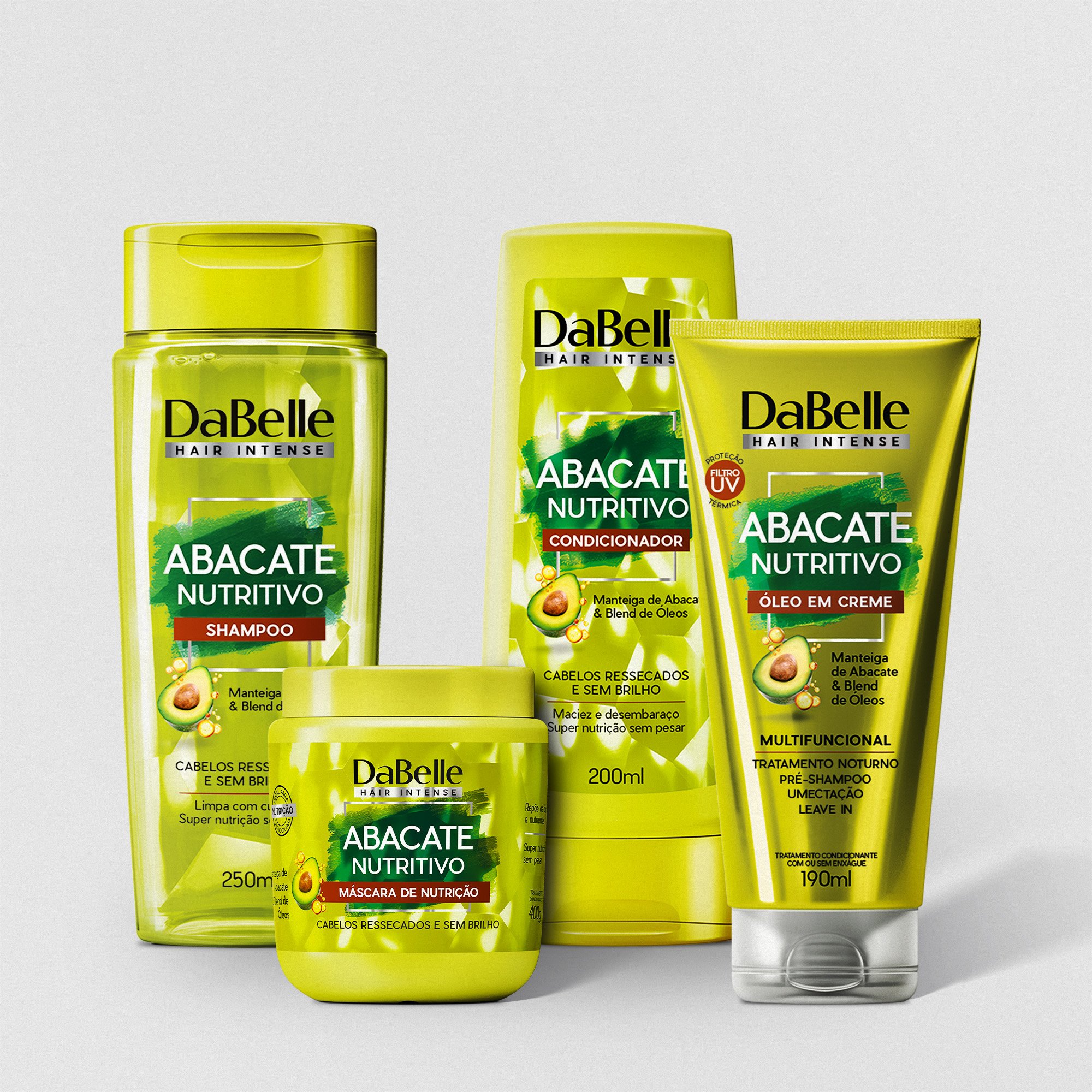 Kit Hidratação e Nutrição Abacate Nutritivo Dabelle Hair ÚNICO 1