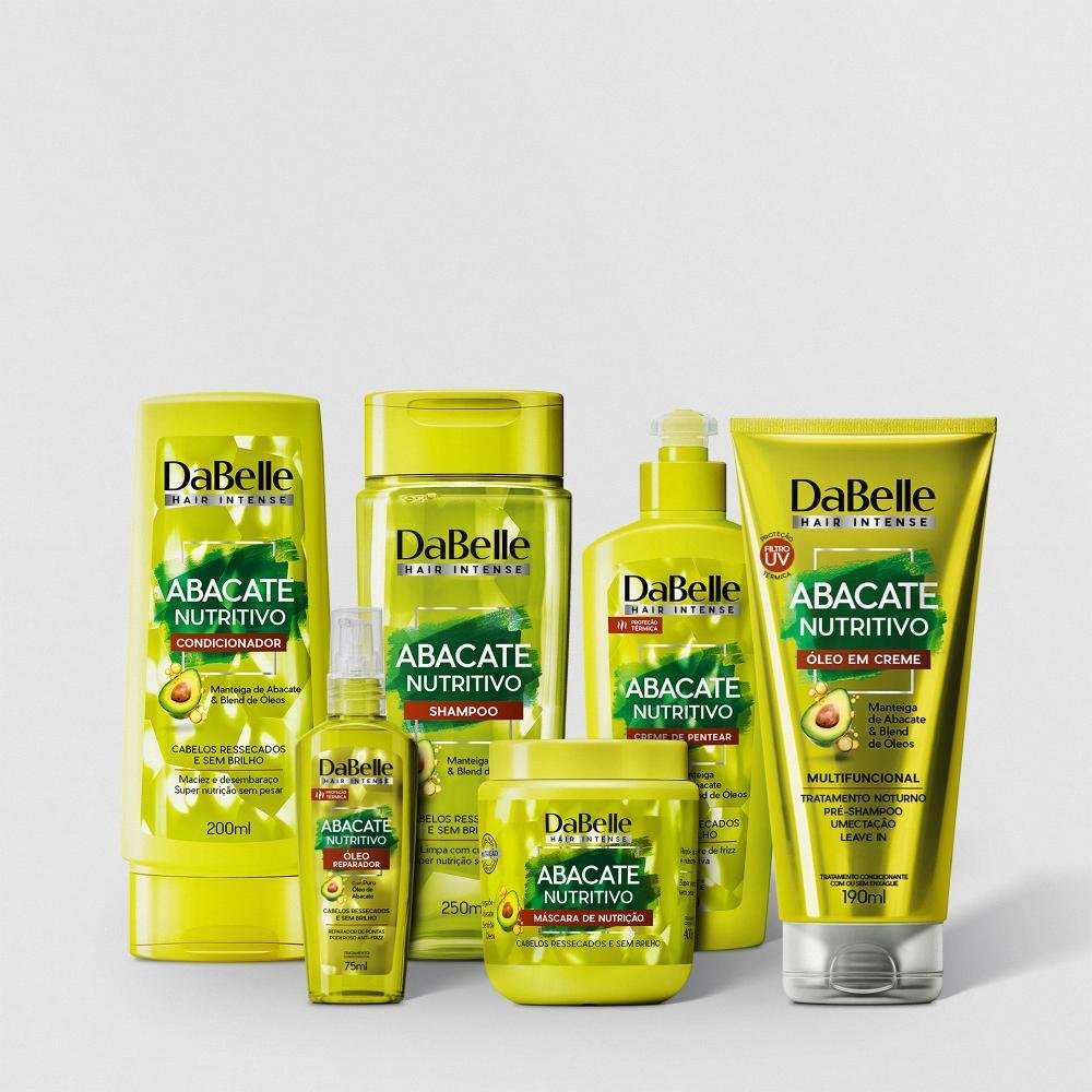Kit Abacate Nutritivo Dabelle Hair - 6 Produtos