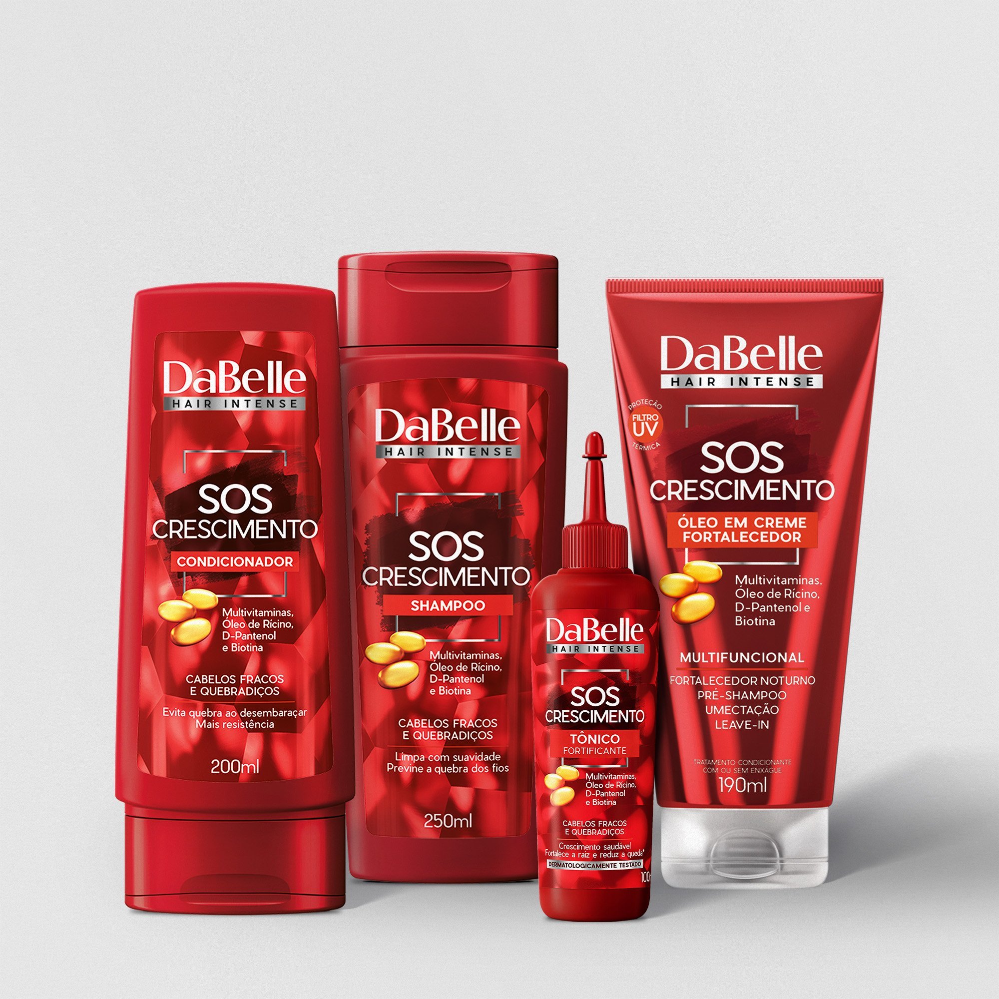 Kit SOS Crescimento - Dabelle Hair 4 Produtos