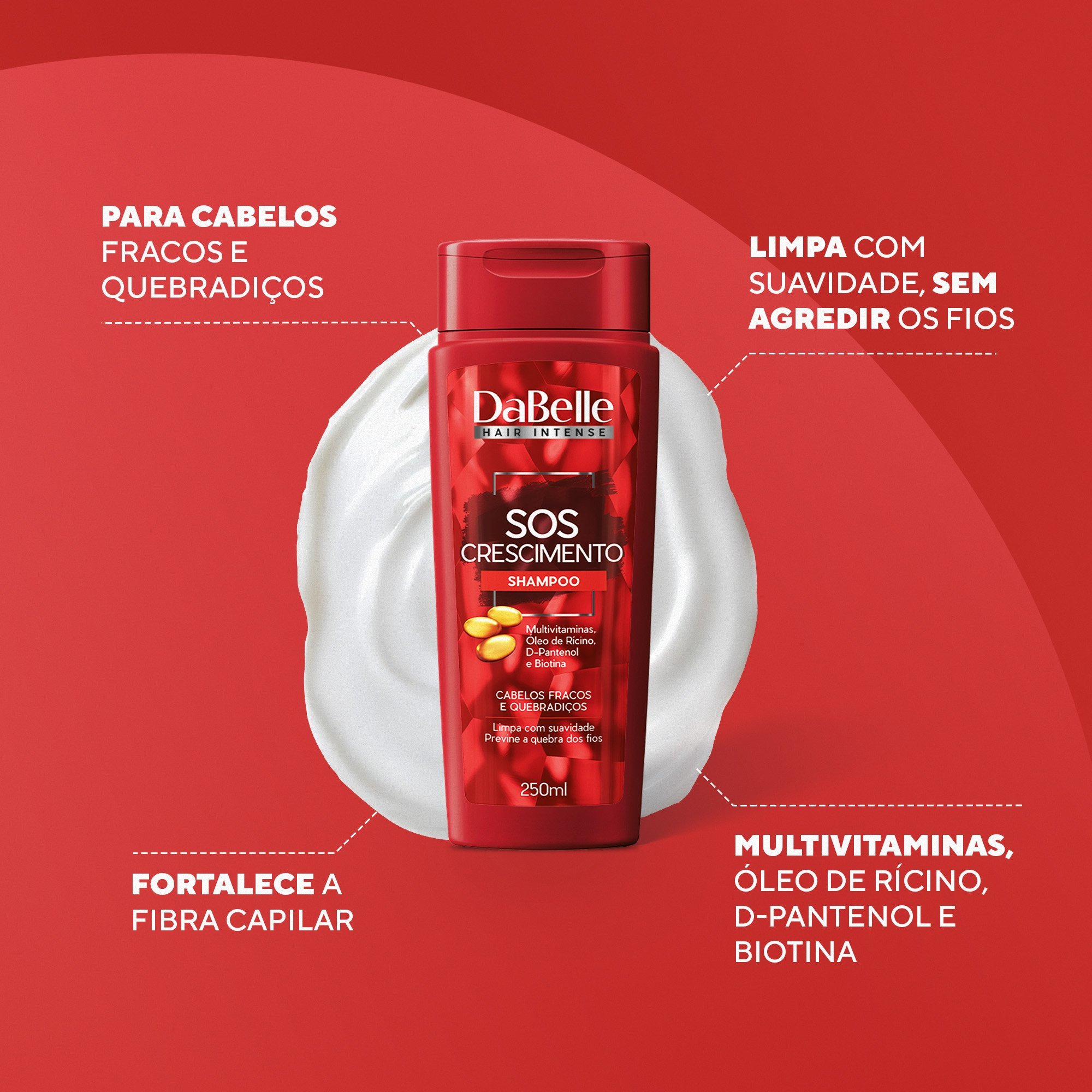 Kit SOS Crescimento - Dabelle Hair 4 Produtos ÚNICO 2