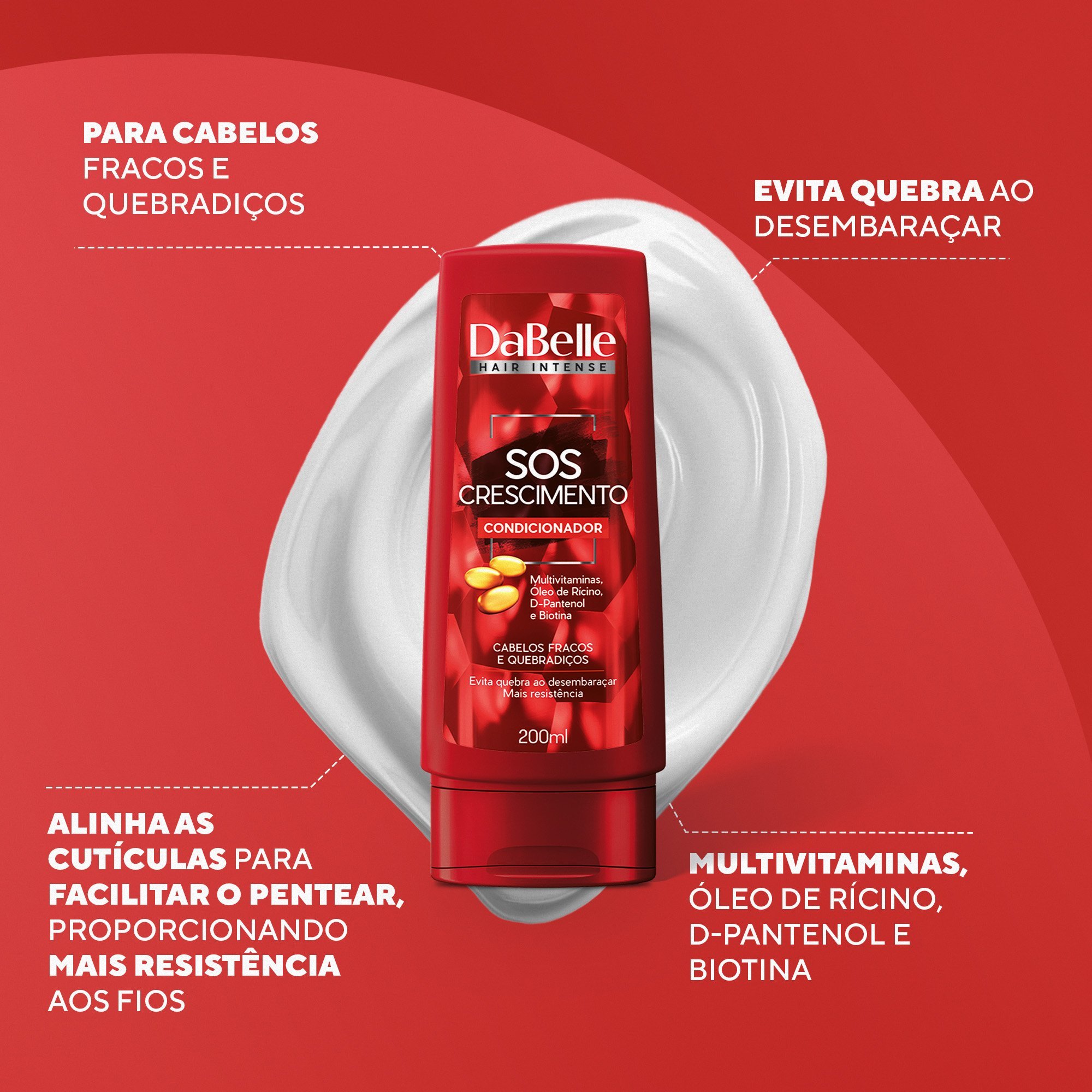 Kit SOS Crescimento - Dabelle Hair 4 Produtos ÚNICO 3