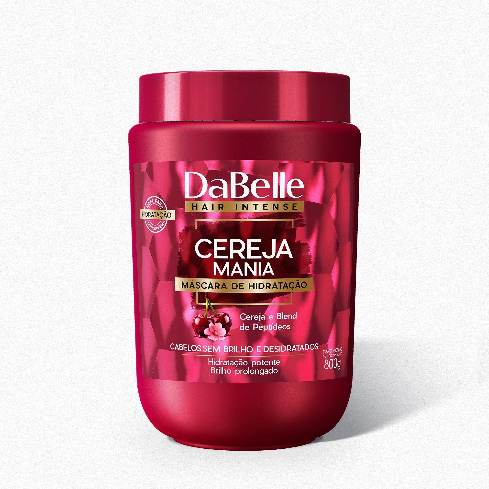 Kit Máscara 800g + Fluido Blindagem Total Cereja Mania - Dabelle Hair ÚNICO 3