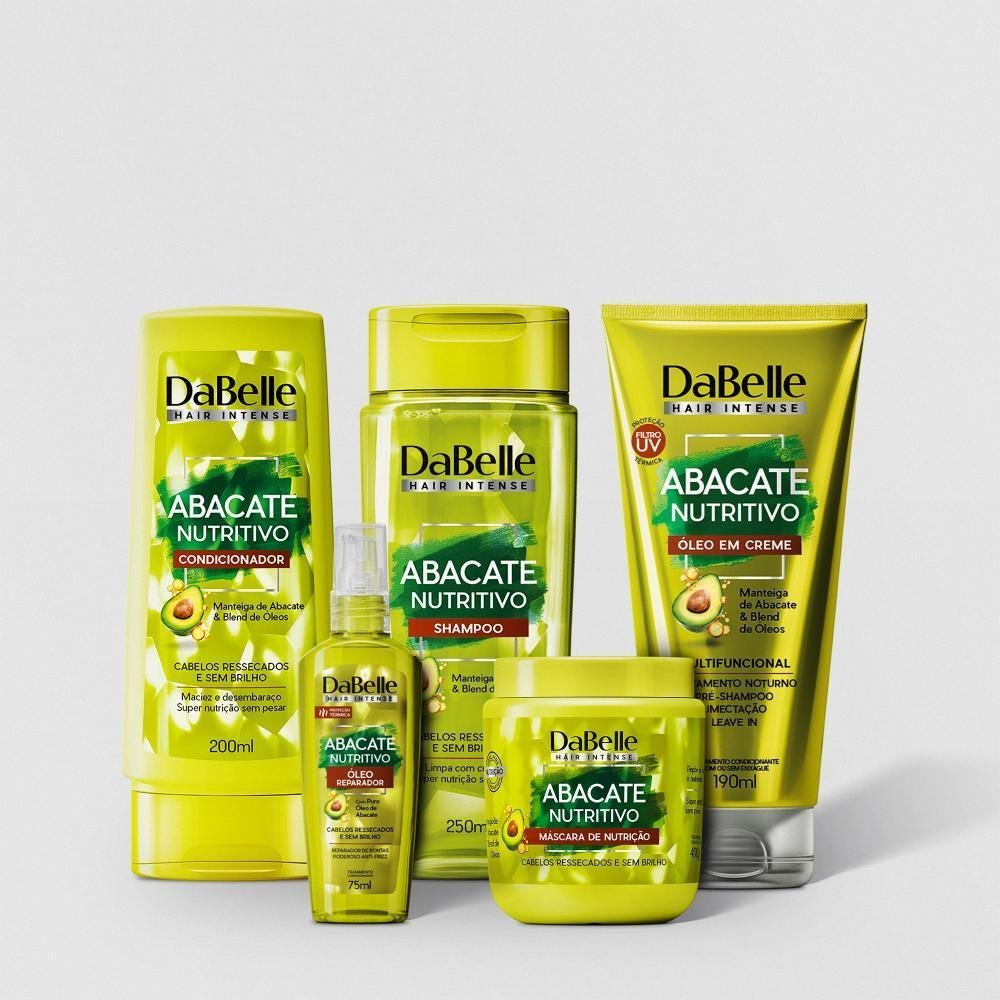Kit Abacate Nutritivo Dabelle Hair - 5 Produtos