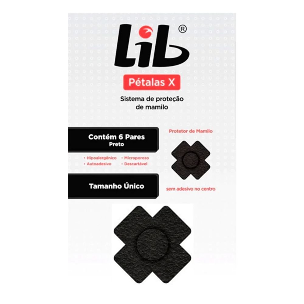 Protetor de mamilo Lib Pétalas X com 6 pares