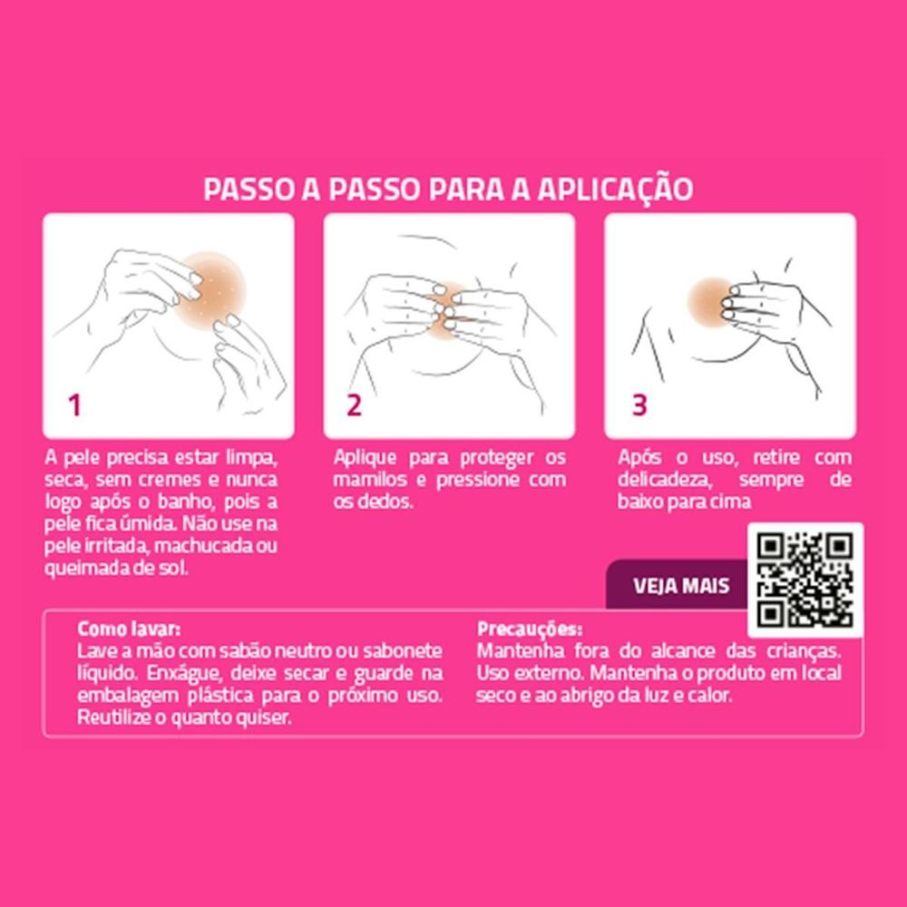 Protetor de Mamilo Sem Cola Bege 4