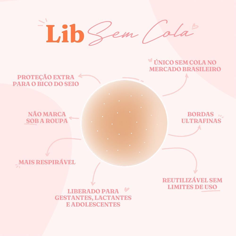 Protetor de Mamilo Sem Cola Bege 5