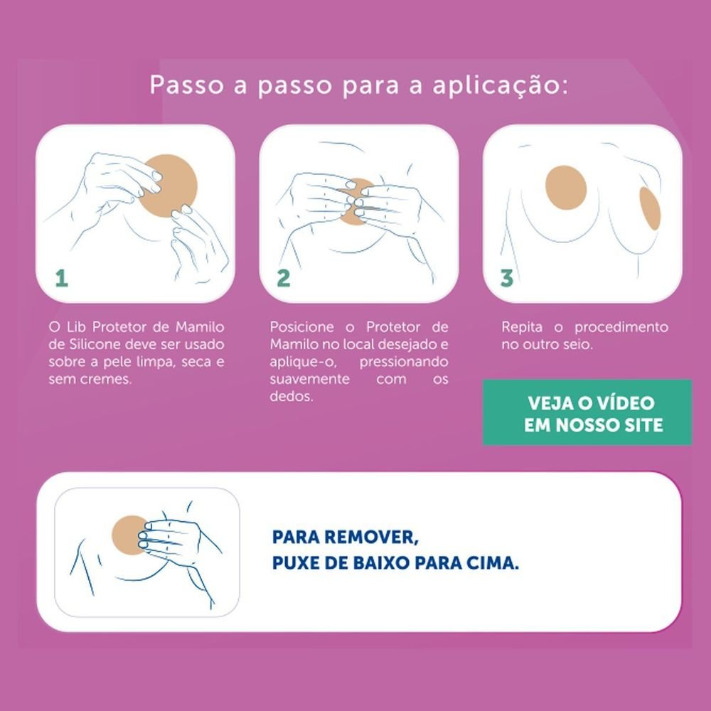 Protetor de Mamilo Ultrafino Marrom Reutilizável Mini Sutiã Silicone Marrom 4